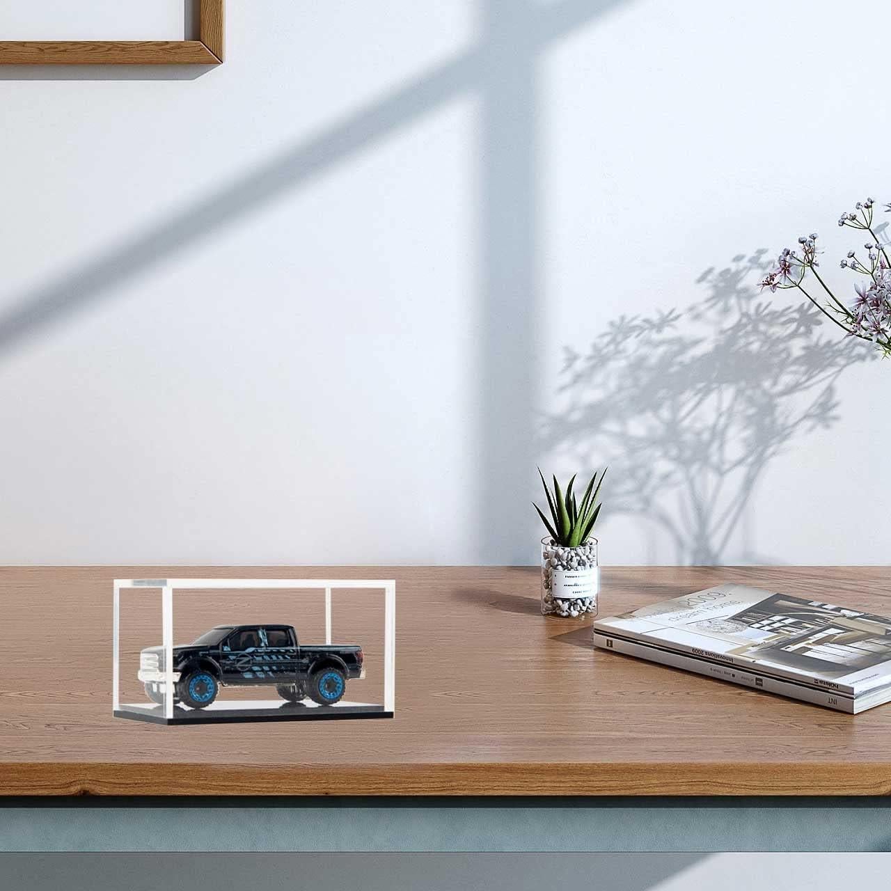 Estuches de exhibición acrílico transparente para Hot Wheels - 2 unidades