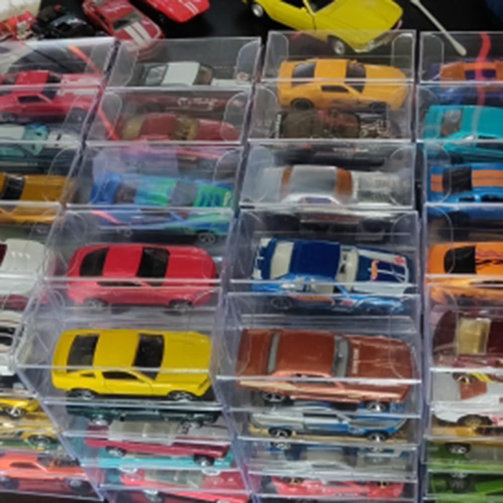 50 Cajas de Exhibición Transparentes 1:64 MANMAOHE para Modelos