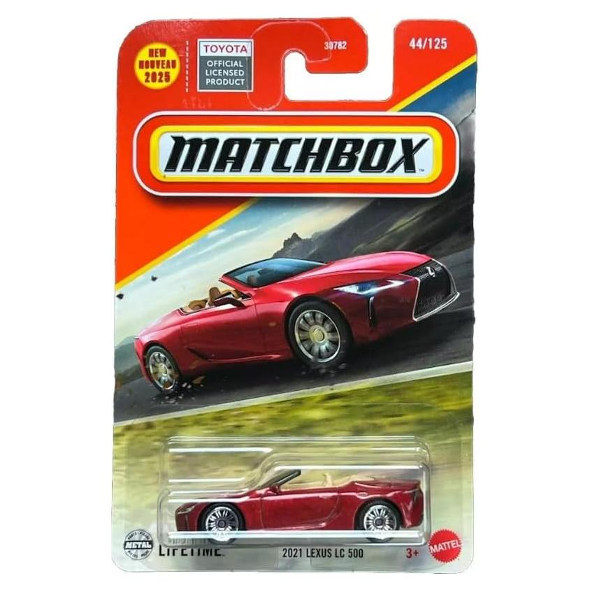 Matchbox Lexus LC 500 Diecast 1:64 Rojo 2021 Coleccionable