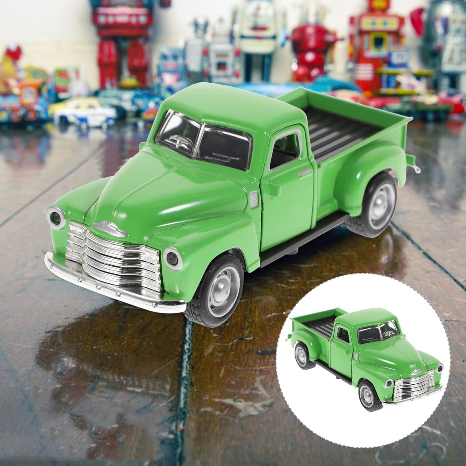Coche Clásico de Metal Toyvian Pickup Verde 12.5x5x4.7cm
