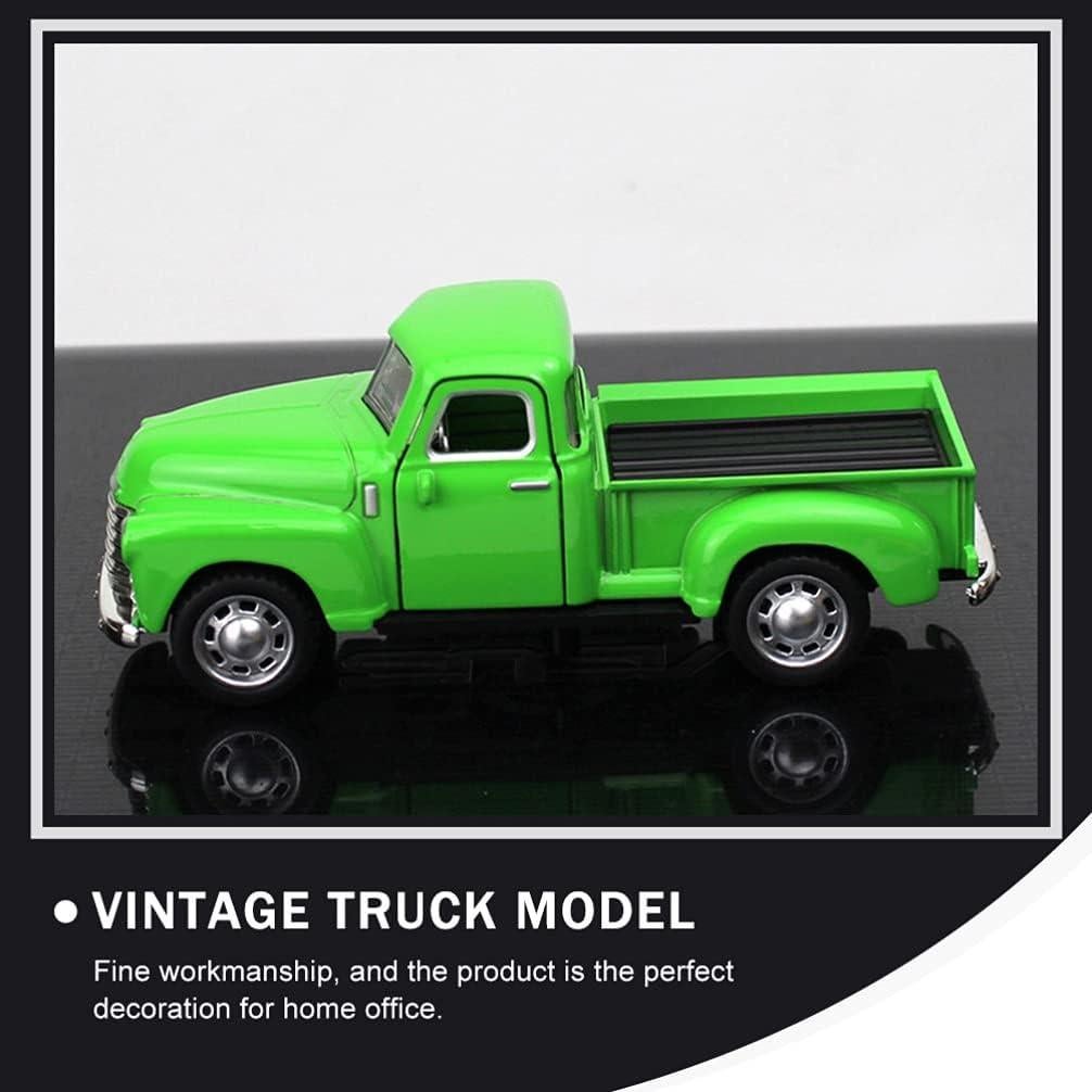 Coche Clásico de Metal Toyvian Pickup Verde 12.5x5x4.7cm