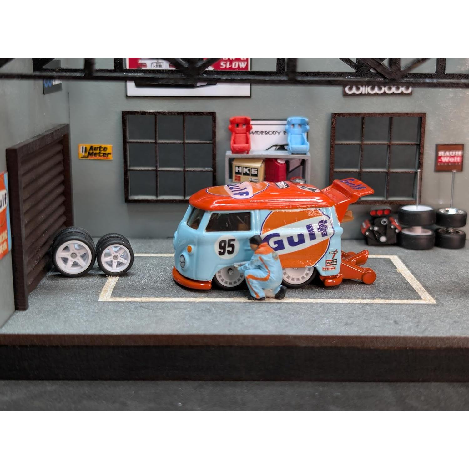 Ruedas de goma progresivas 1:64 - Juego de 10 diseños aleatorios