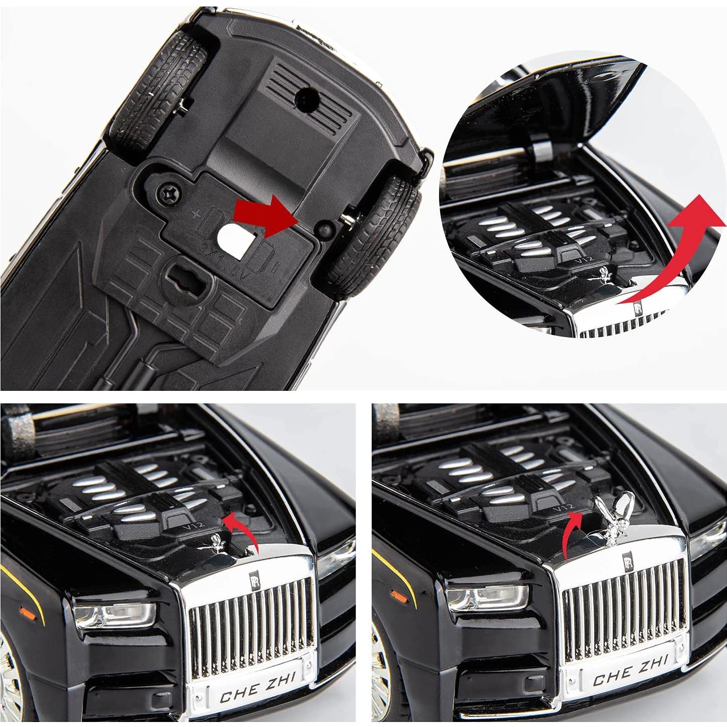 Coche de Juguete Rolls-Royce Phantom 1/32 BDTCTK con Sonido y Luz