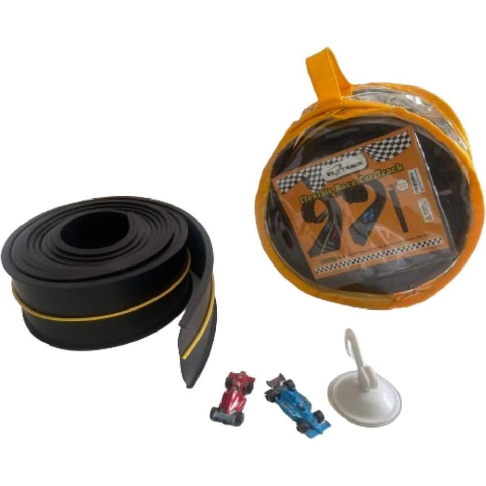 Pista de Carreras Flexible 5.1m con 2 Autos y Ventosa A&H