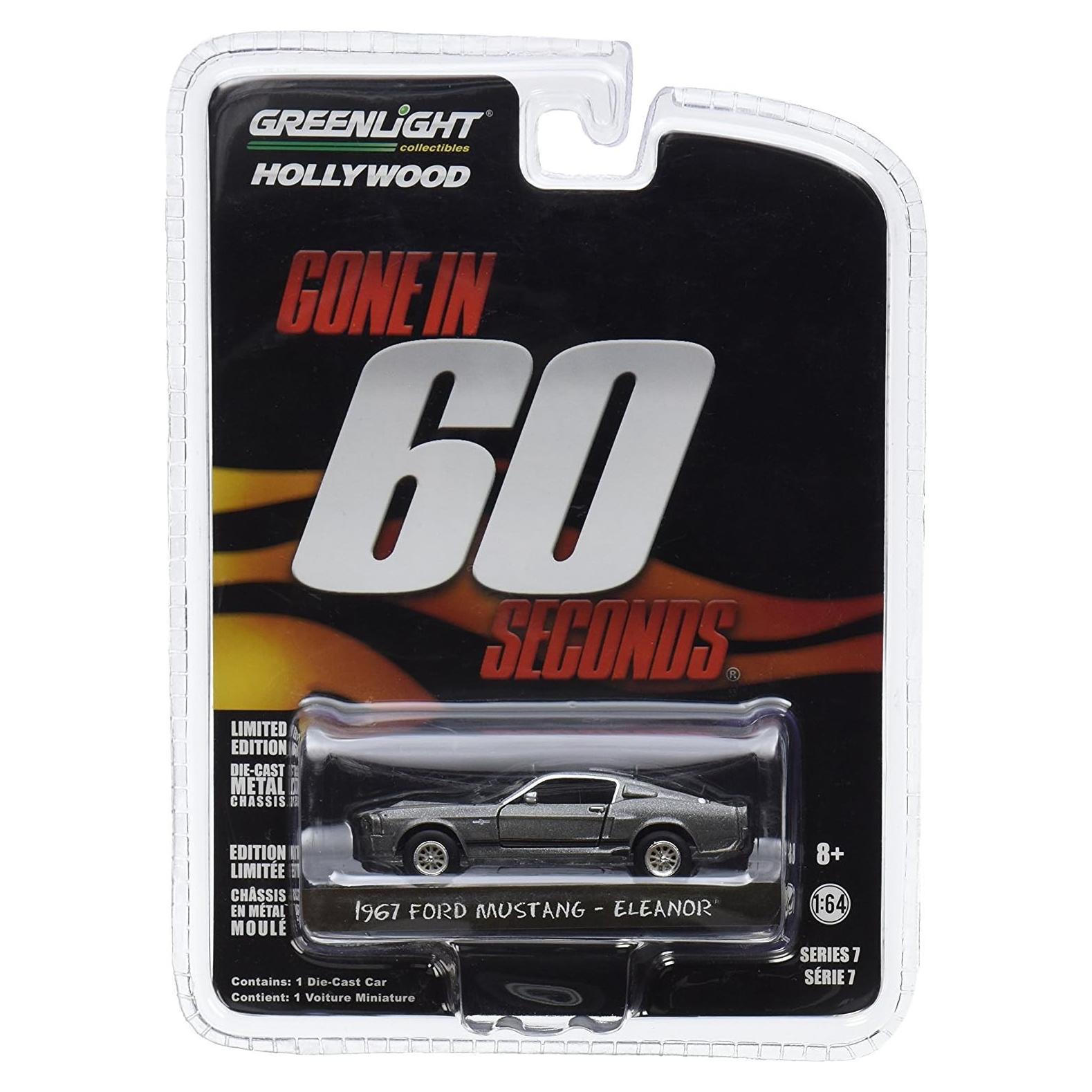 Auto a Escala 1:64 Greenlight 1967 Ford Mustang GT500 Eleanor