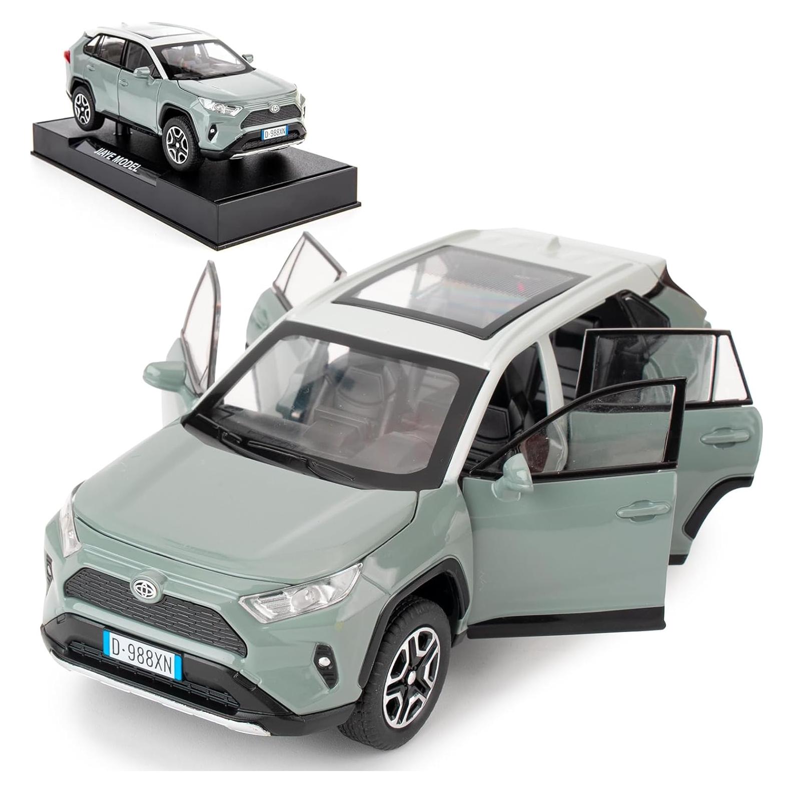 Coche de Juguete RAV4 1:32 WAKAKAC con Luz y Sonido Gris