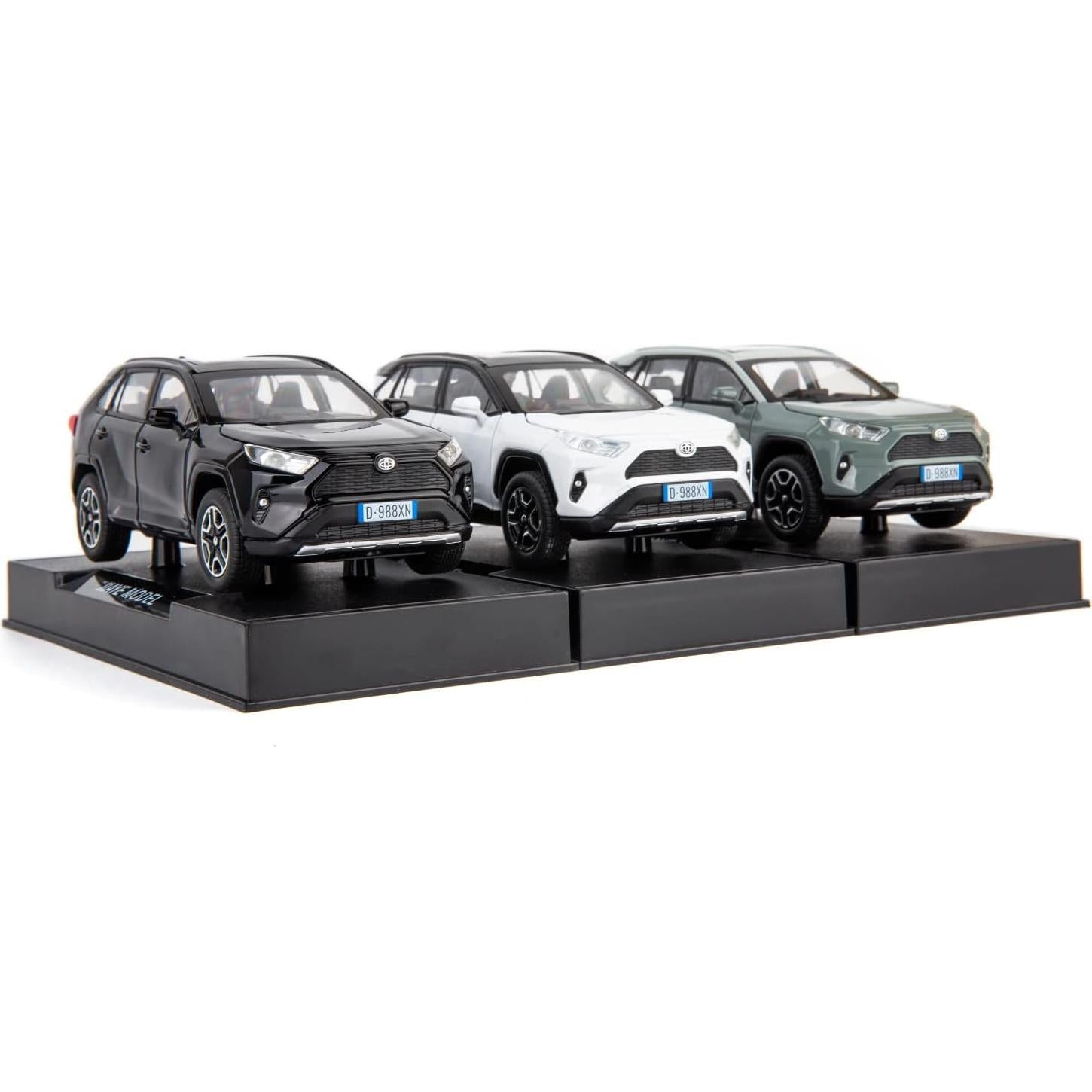 Coche de Juguete RAV4 1:32 WAKAKAC con Luz y Sonido Gris