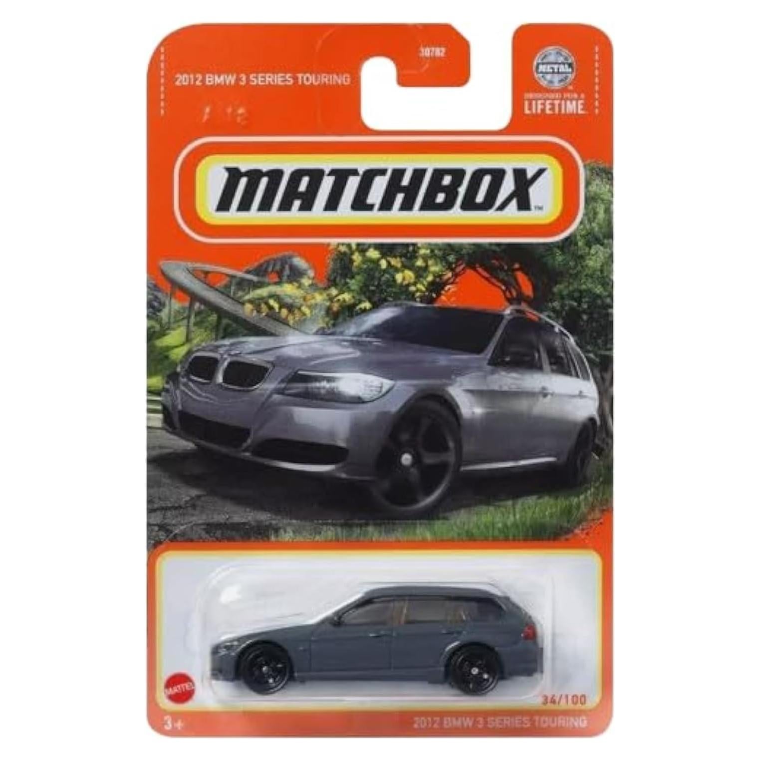 Matchbox Die-Cast BMW 3 Series Touring 2012 Gris 7.6 cm