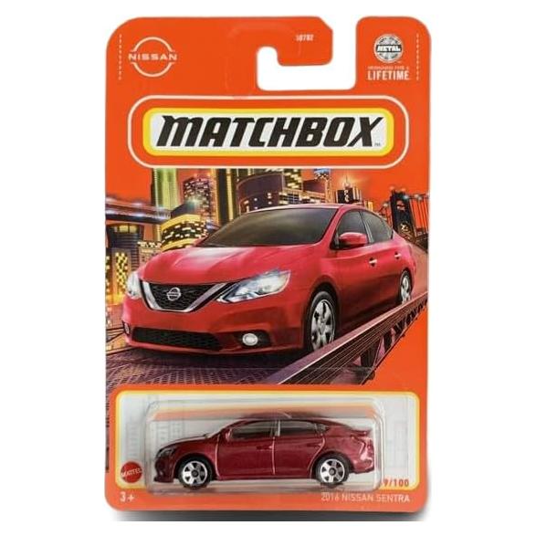 Matchbox Nissan Sentra 2016 Escala 1:64 Color Rojo