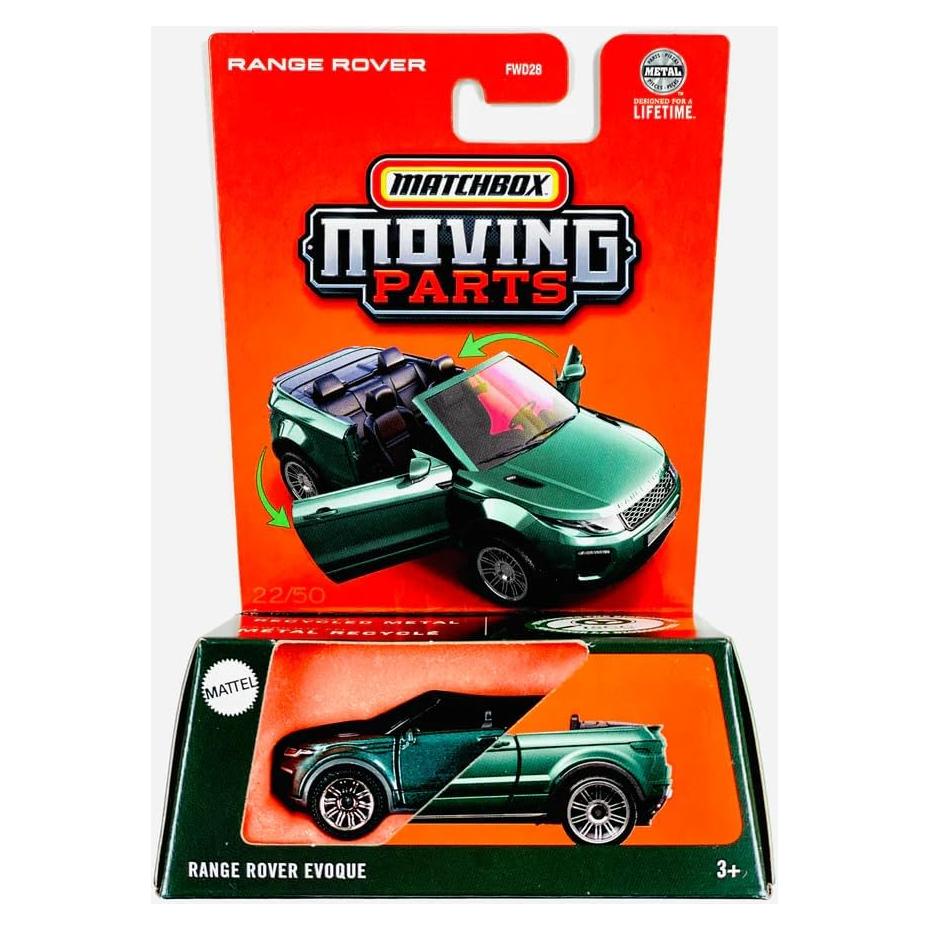 Matchbox Range Rover Evoque Verde 1:64 Metal Fundido