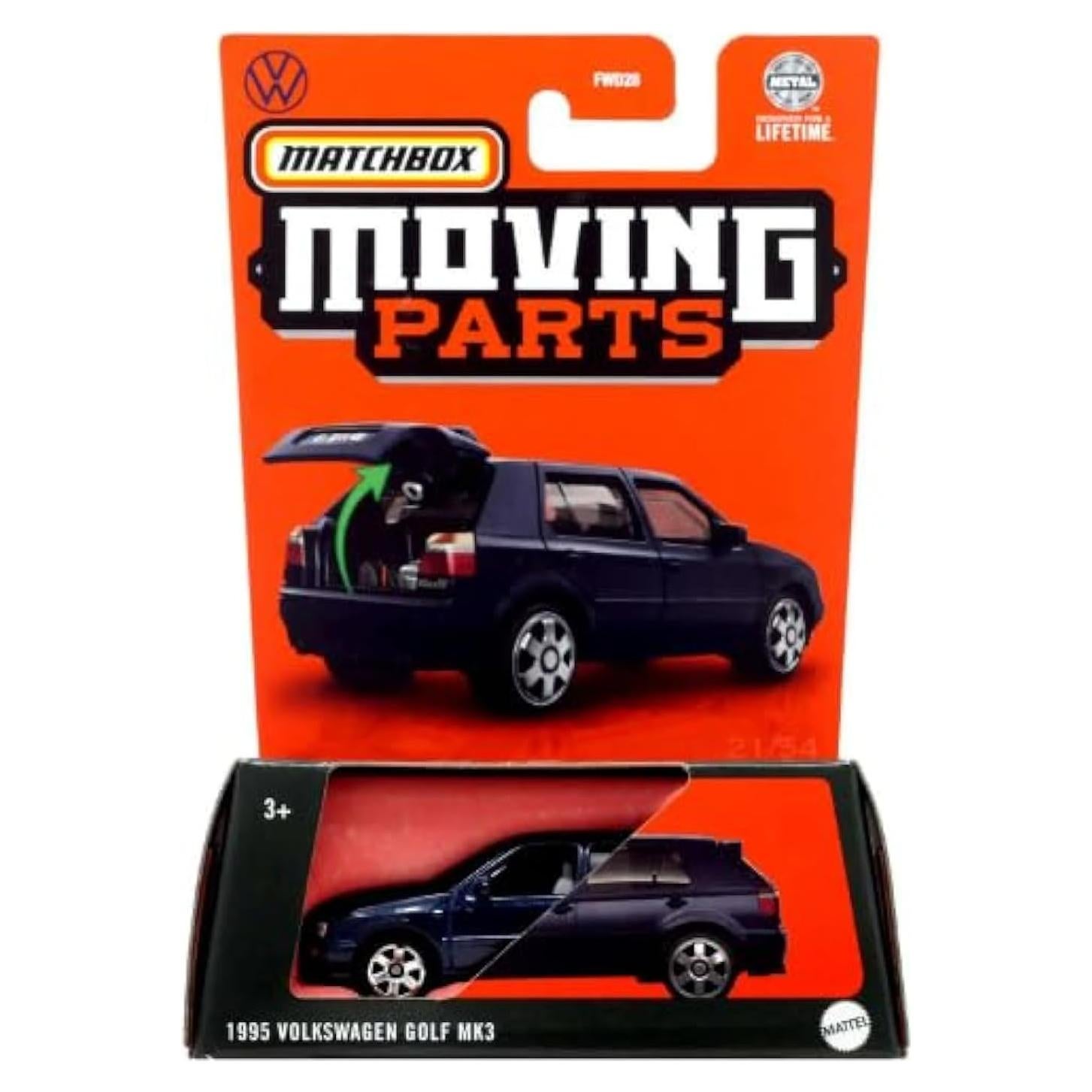 Coche a Escala 1:64 Matchbox Volkswagen Golf MK3 Azul