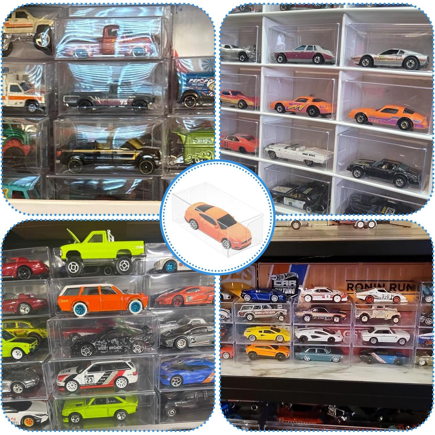 120 Cajas de Exhibición Transparentes 1/64 Hlimior para Modelos