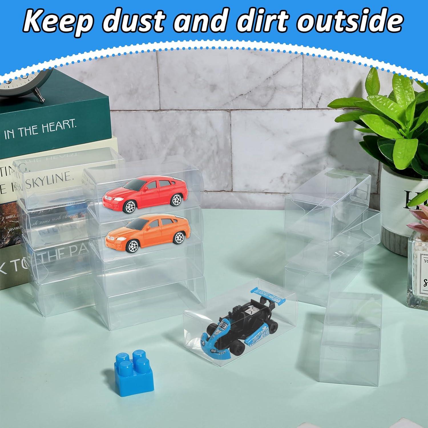 120 Cajas de Exhibición Transparentes 1/64 Hlimior para Modelos