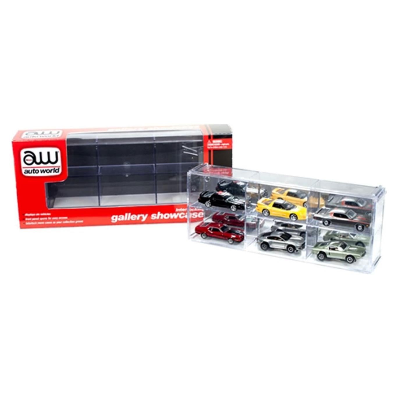 Exhibidor de 6 Autos a Escala 1/64 Auto World