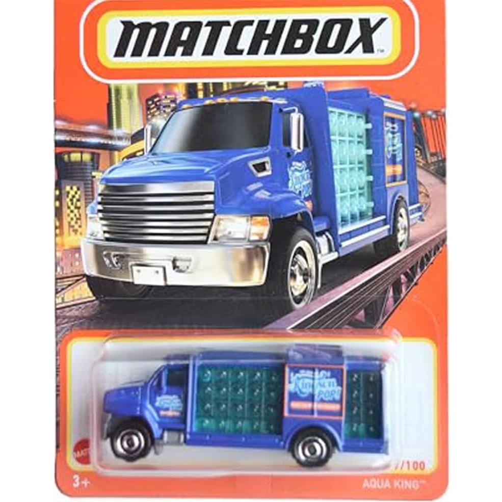 Camión Matchbox Aqua King Azul 57/100 Metal Fundido 1:64