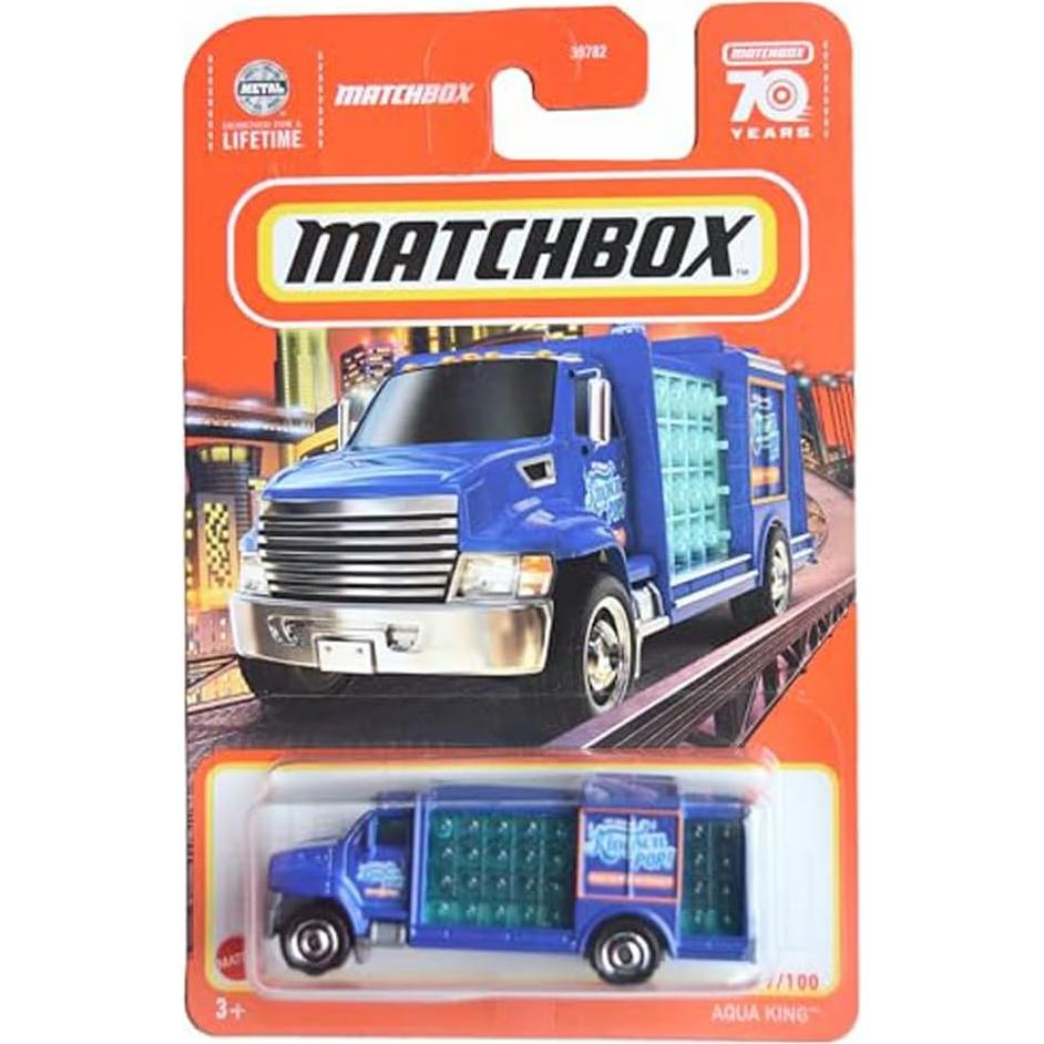 Camión Matchbox Aqua King Azul 57/100 Metal Fundido 1:64