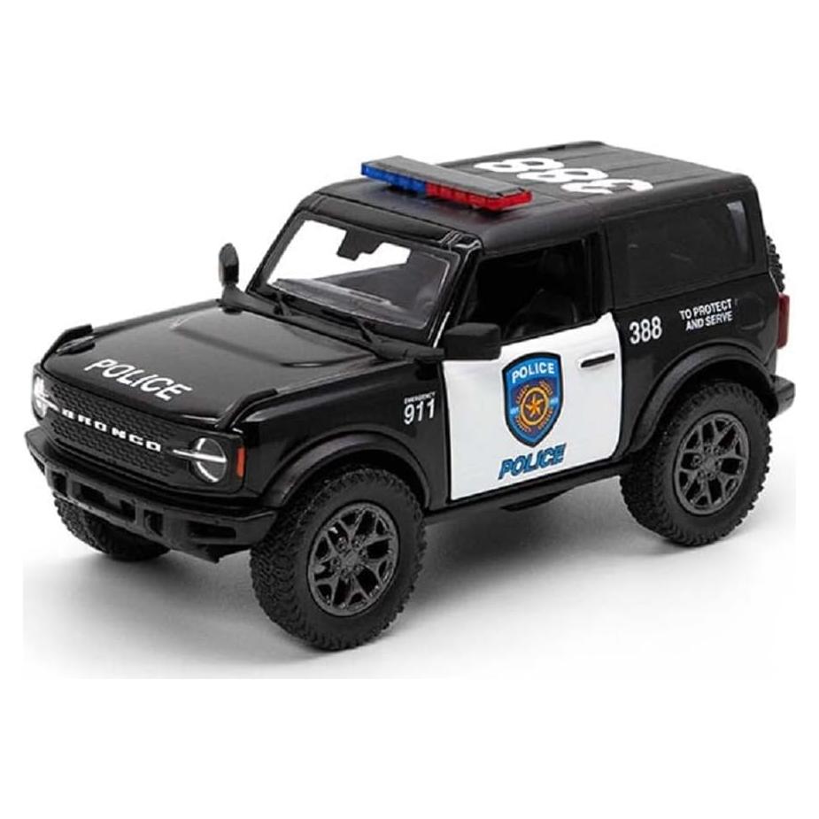 Modelo de Coche KiNSMART Ford Bronco Policía 1:34 12.7cm