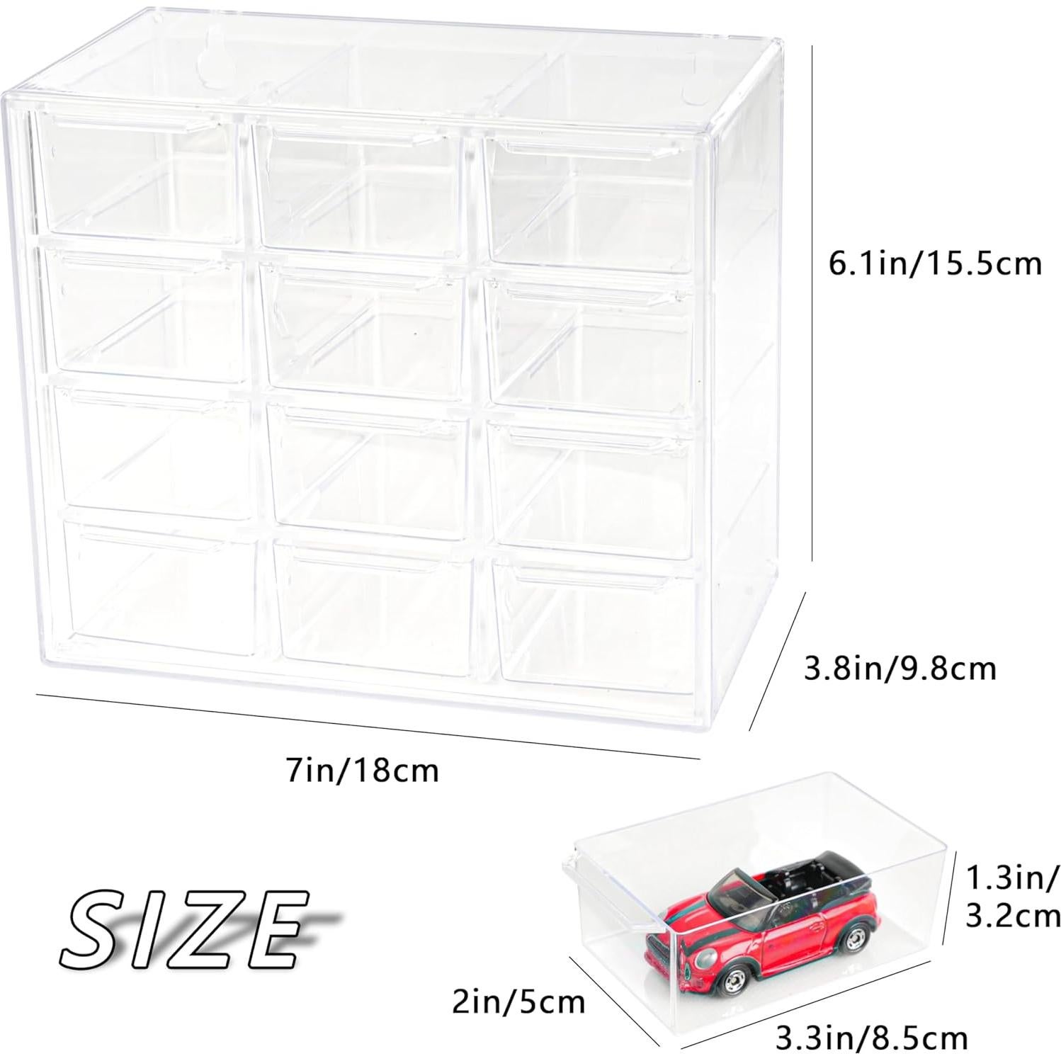 Caja de Almacenamiento KASTUN para 24 Hot Wheels y Matchbox