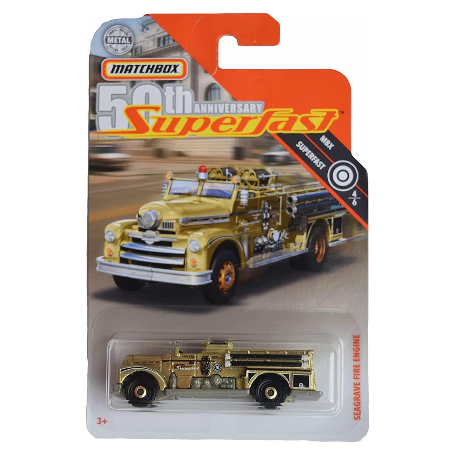Camión de Bomberos Matchbox Seagrave Superfast 16.1x10.5cm
