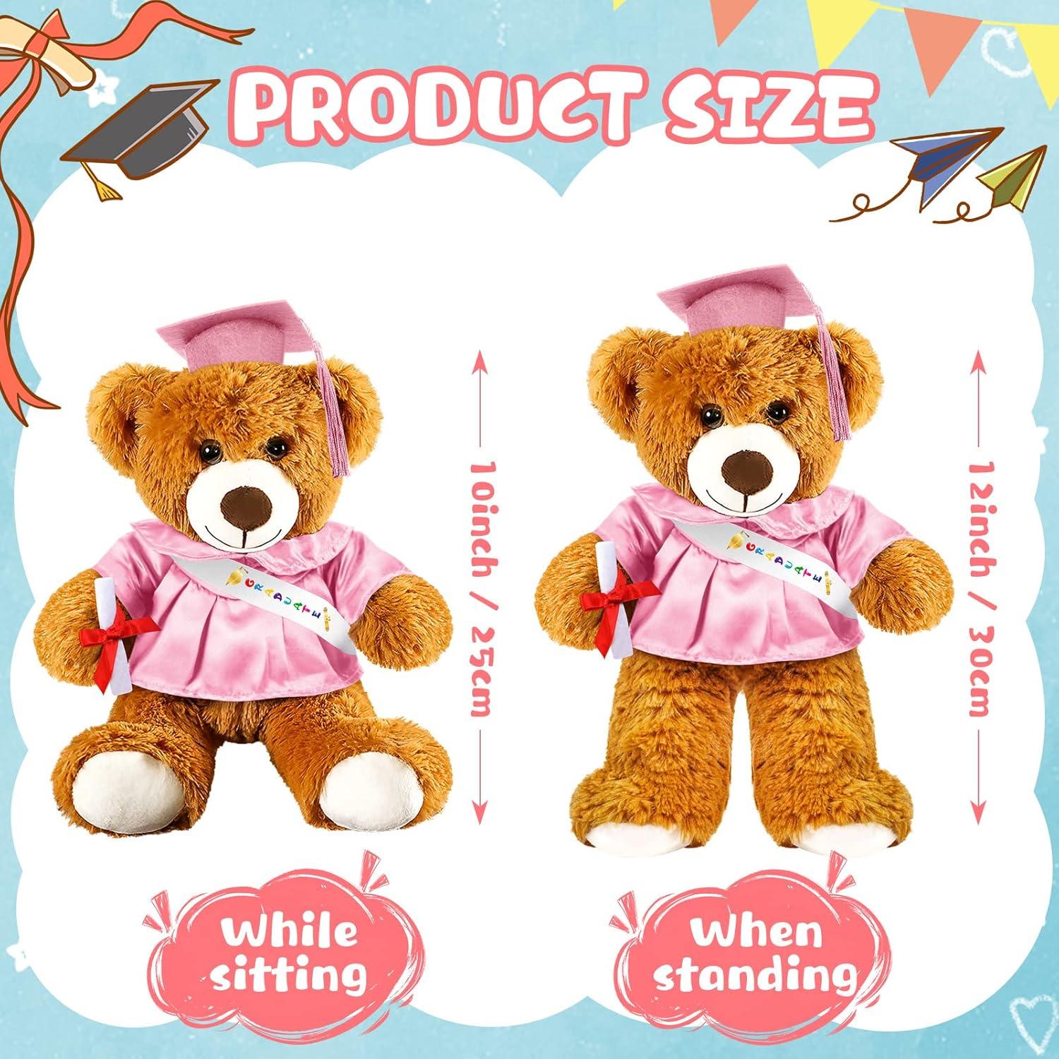 Oso de Graduación 2025 Foilswirl 30 cm con Toga y Gorra