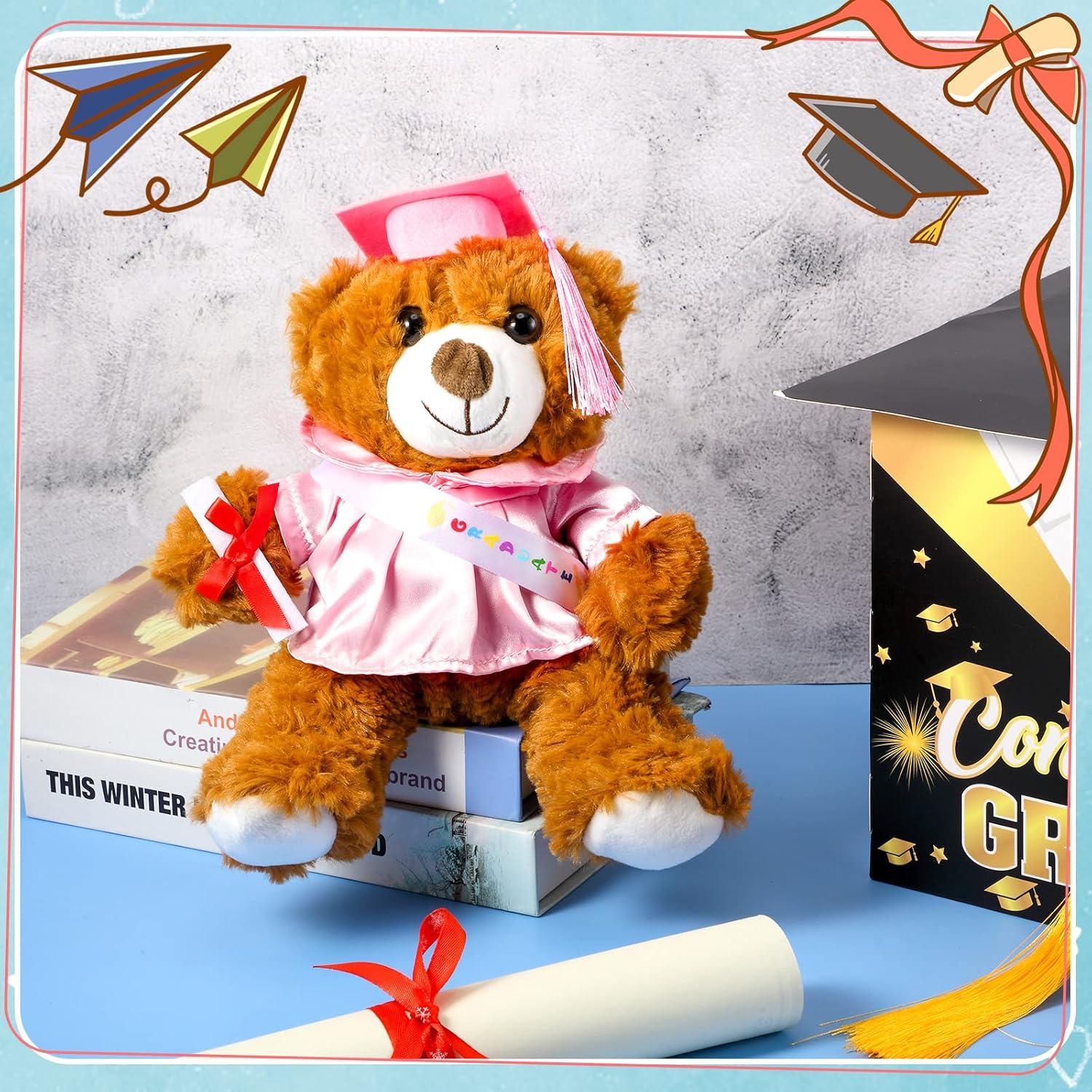 Oso de Graduación 2025 Foilswirl 30 cm con Toga y Gorra