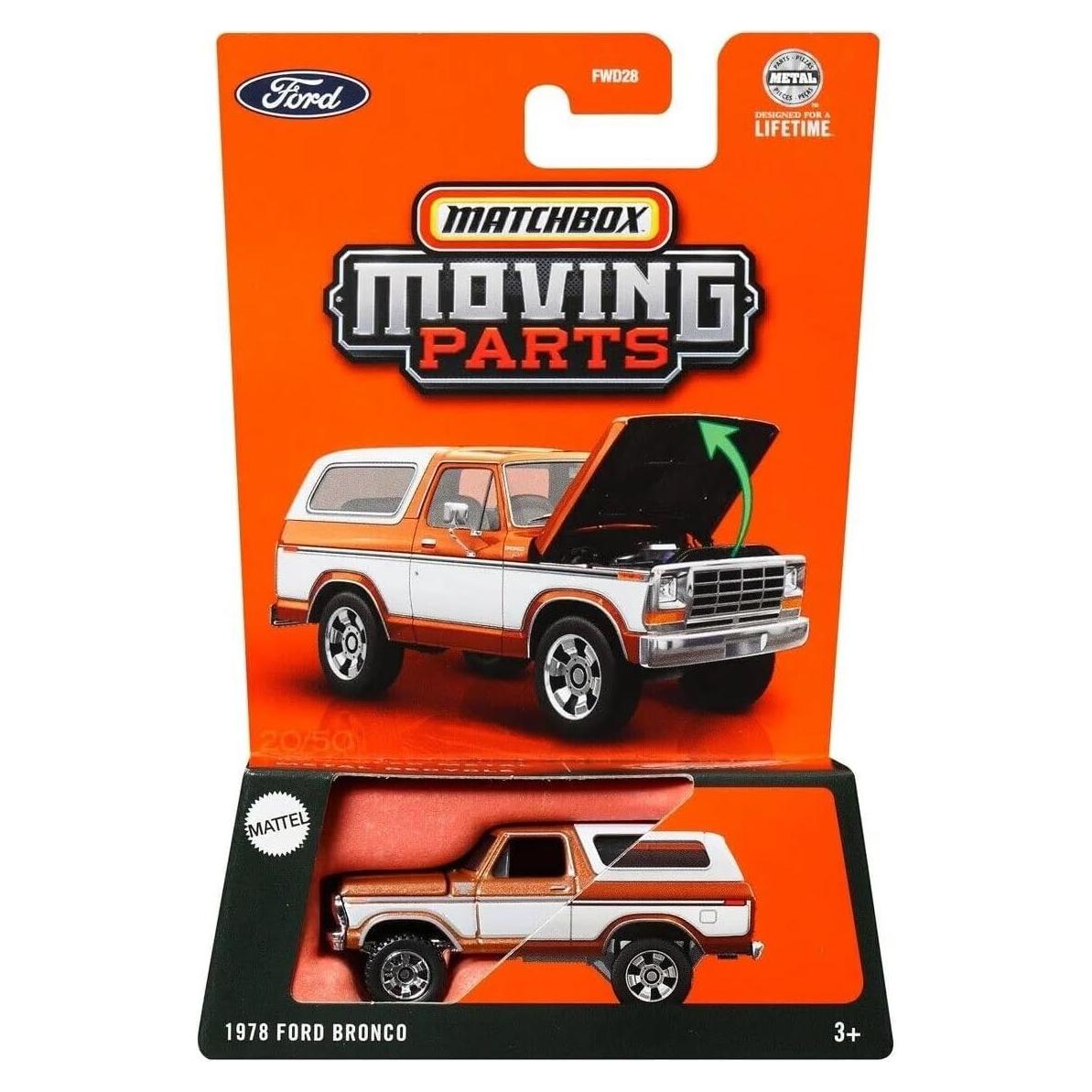 Matchbox 1978 Ford Bronco Naranja Quemado 1:64 Metal