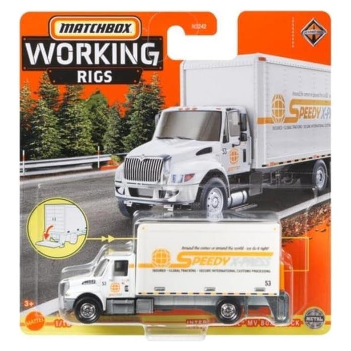 Camión de caja internacional Matchbox Working Rigs 1:64