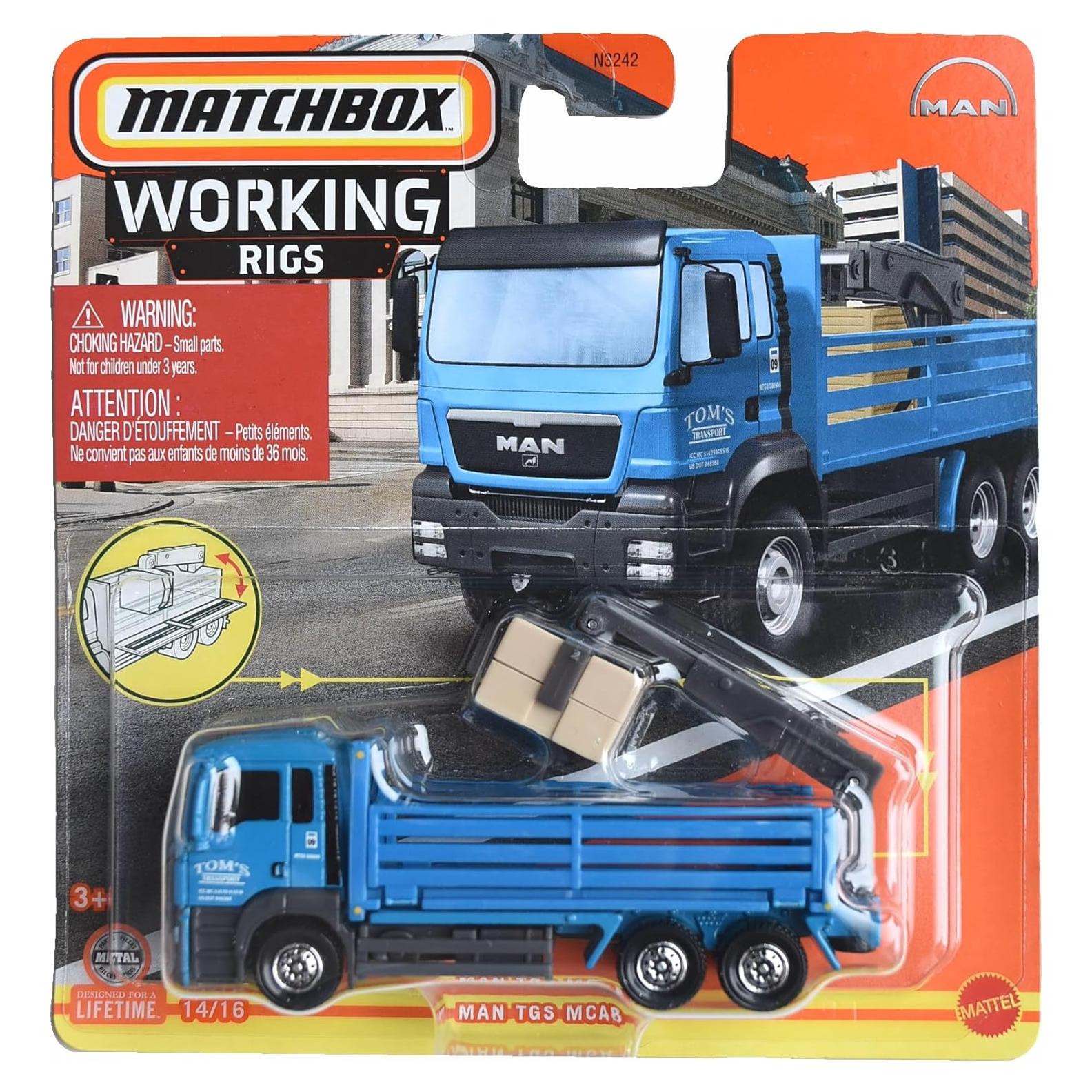 Matchbox Hombre TGS Mcab 2023 - Vehículo de Construcción Azul