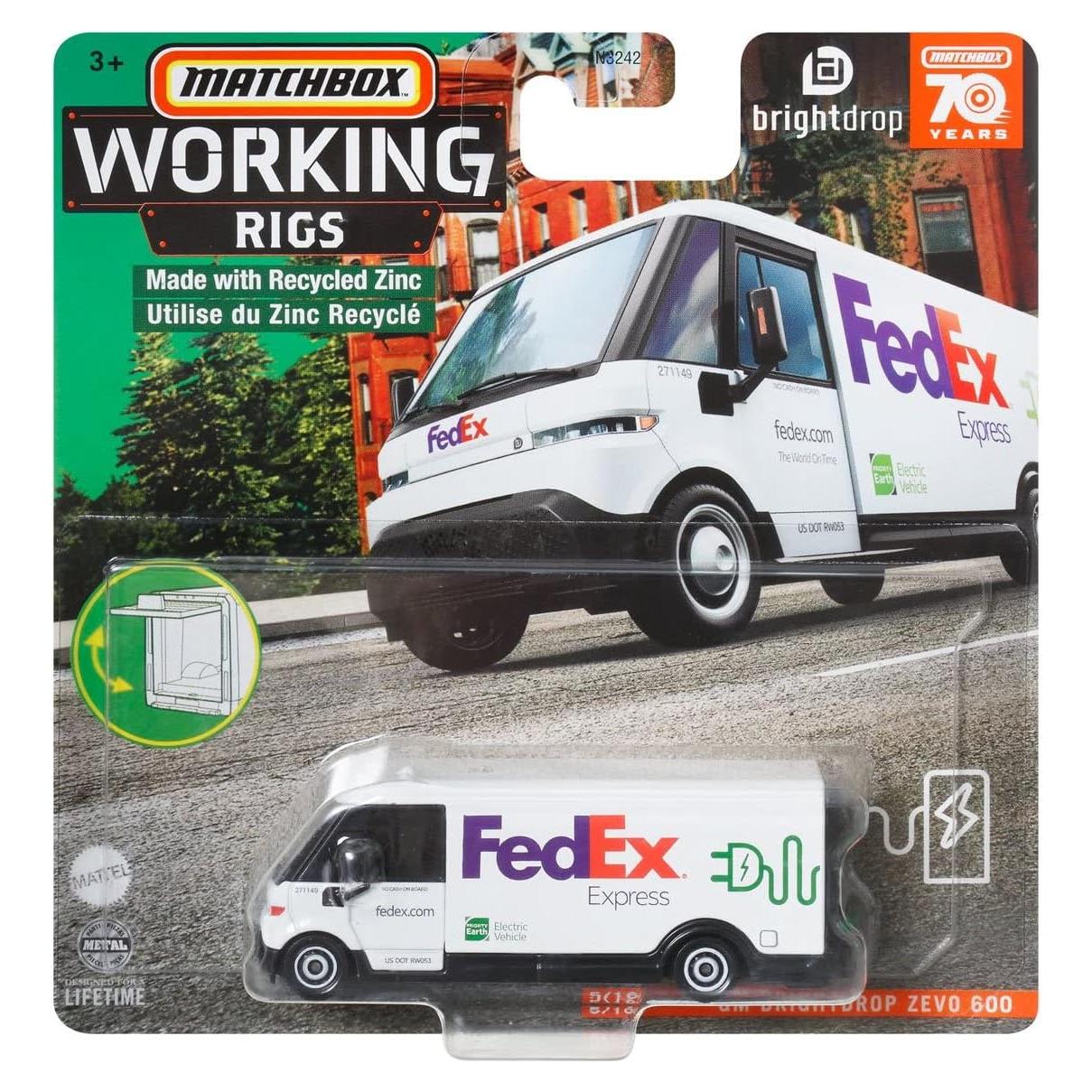 Matchbox GM BrightDrop Zevo 600 Camión FedEx 1:64