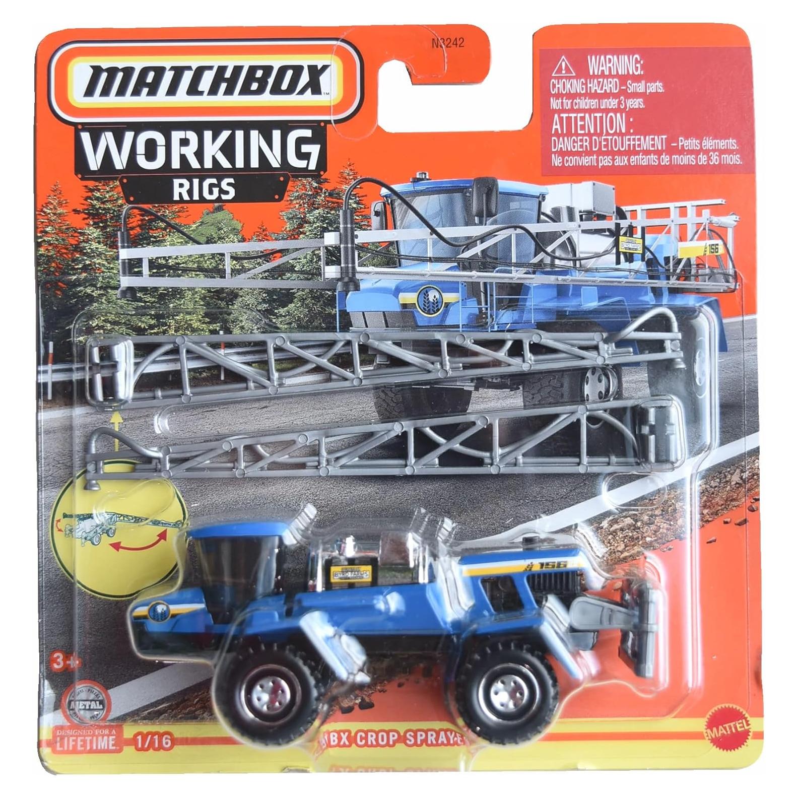 Matchbox Crop Sprayer 1:16 Mattel Vehículo Granja