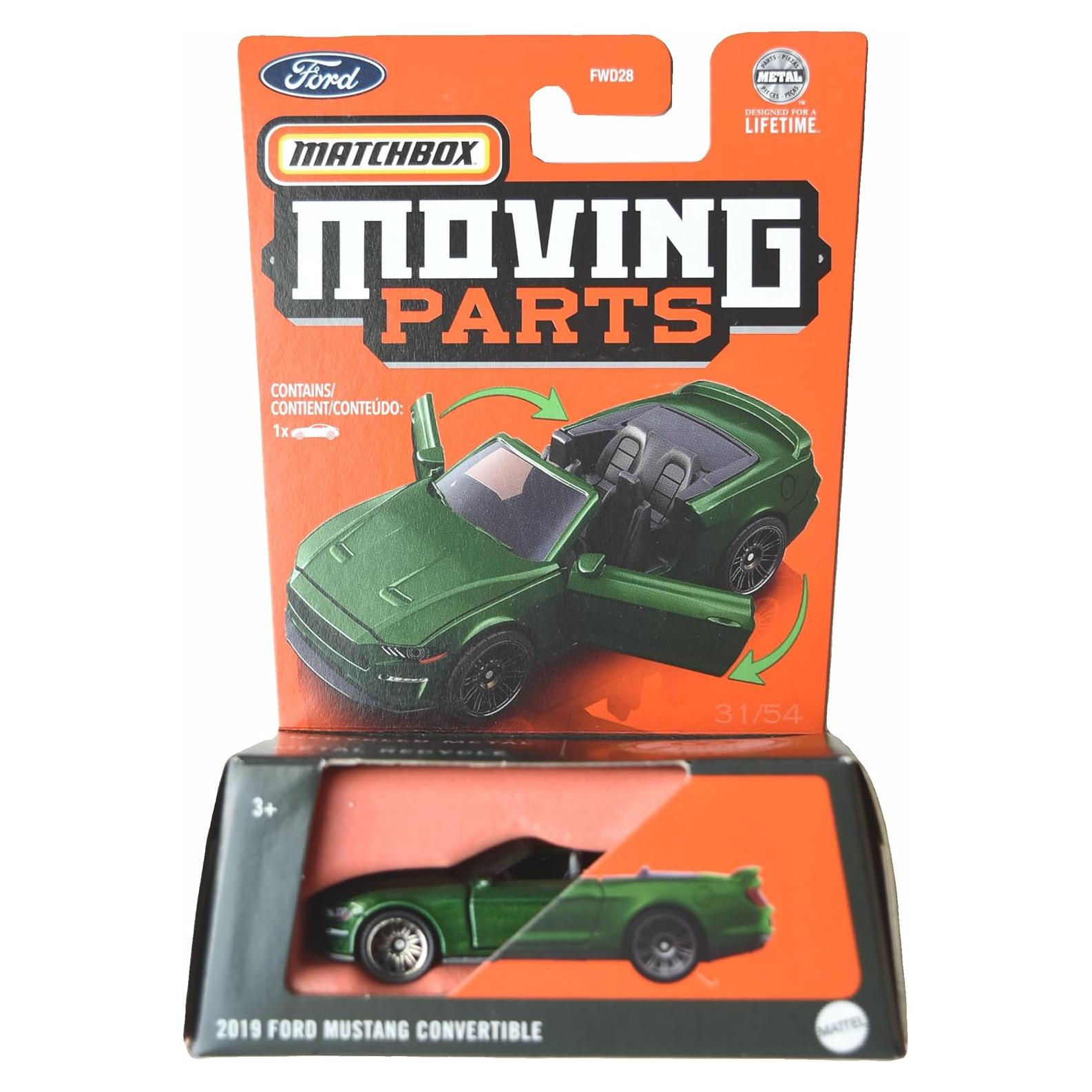 Auto de Juguete Matchbox Ford Mustang Convertible Verde