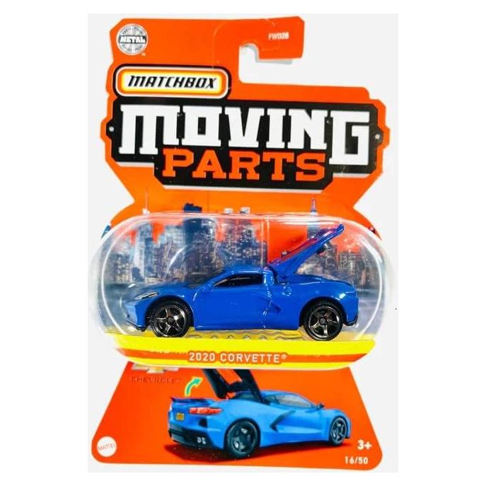 Matchbox Corvette 2020 Piezas Móviles Juguete Metal 61.8g