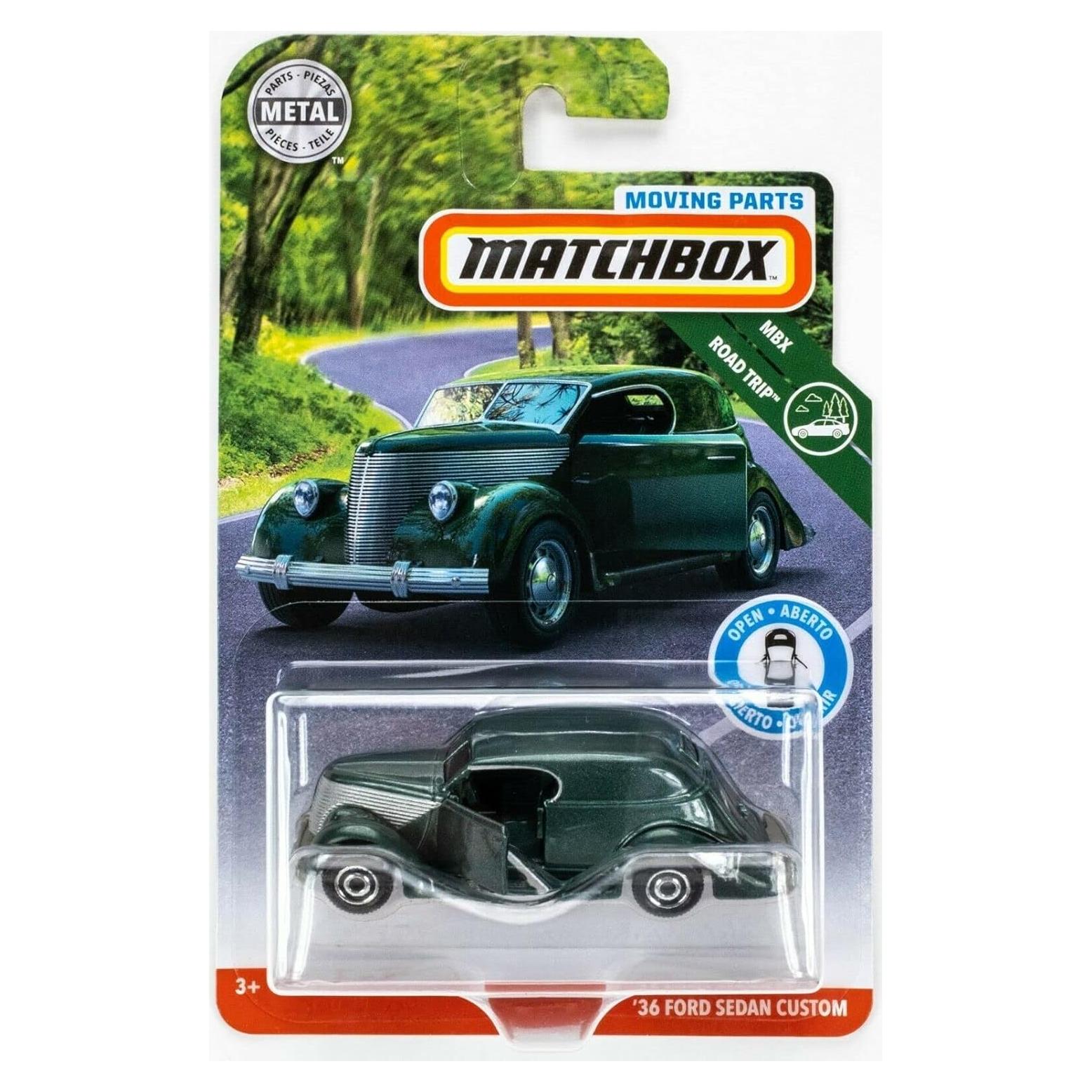 Matchbox 36 Ford Sedan Verde 1:64 Juguete Coleccionable