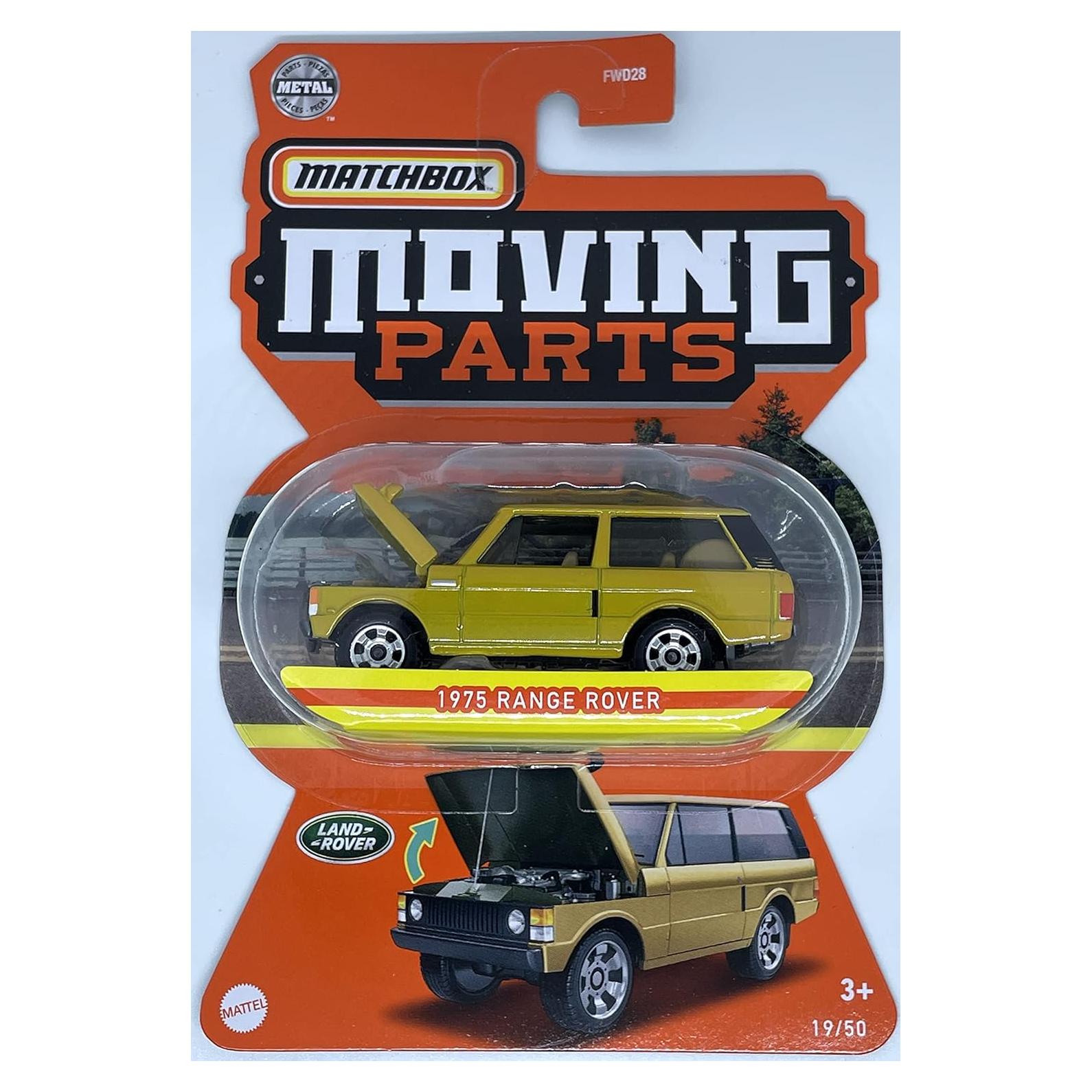 Matchbox 2022 - Vehículo de Juguete 1975 Range Rover Amarillo