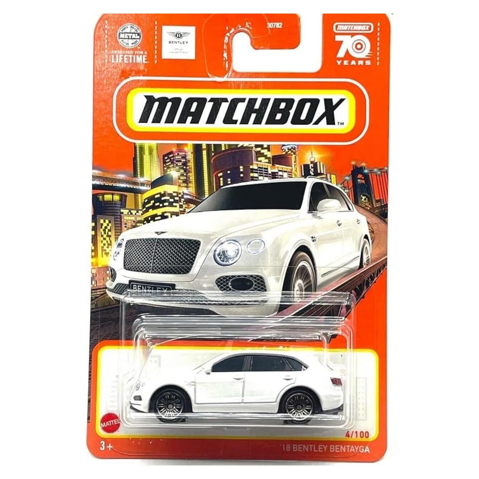 Coche Diecast Matchbox Bentley Bentayga Blanco 1:64