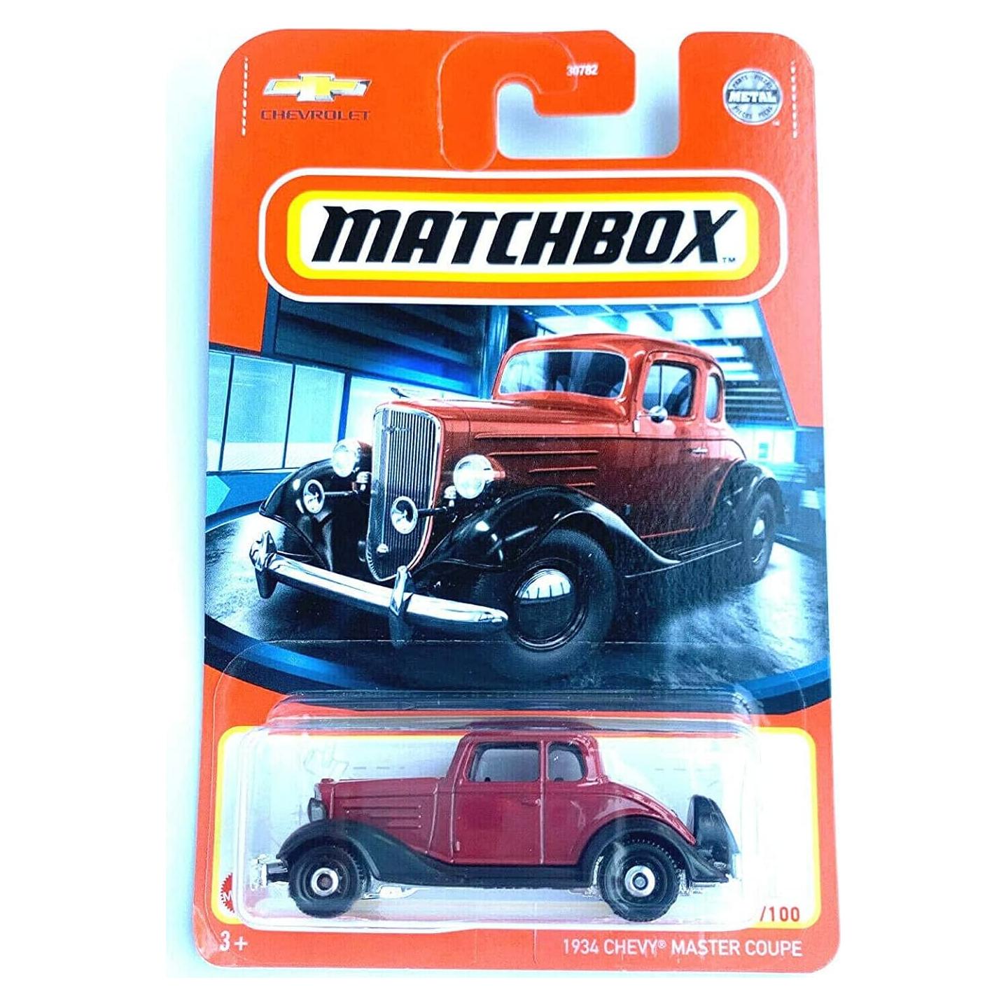Matchbox 1934 Chevy Master Coupe 1:64 Rojo Burdeos