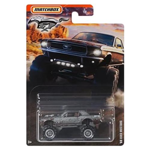 DieCast Matchbox Ford Mustang 1968 Escala 1:64 Plata
