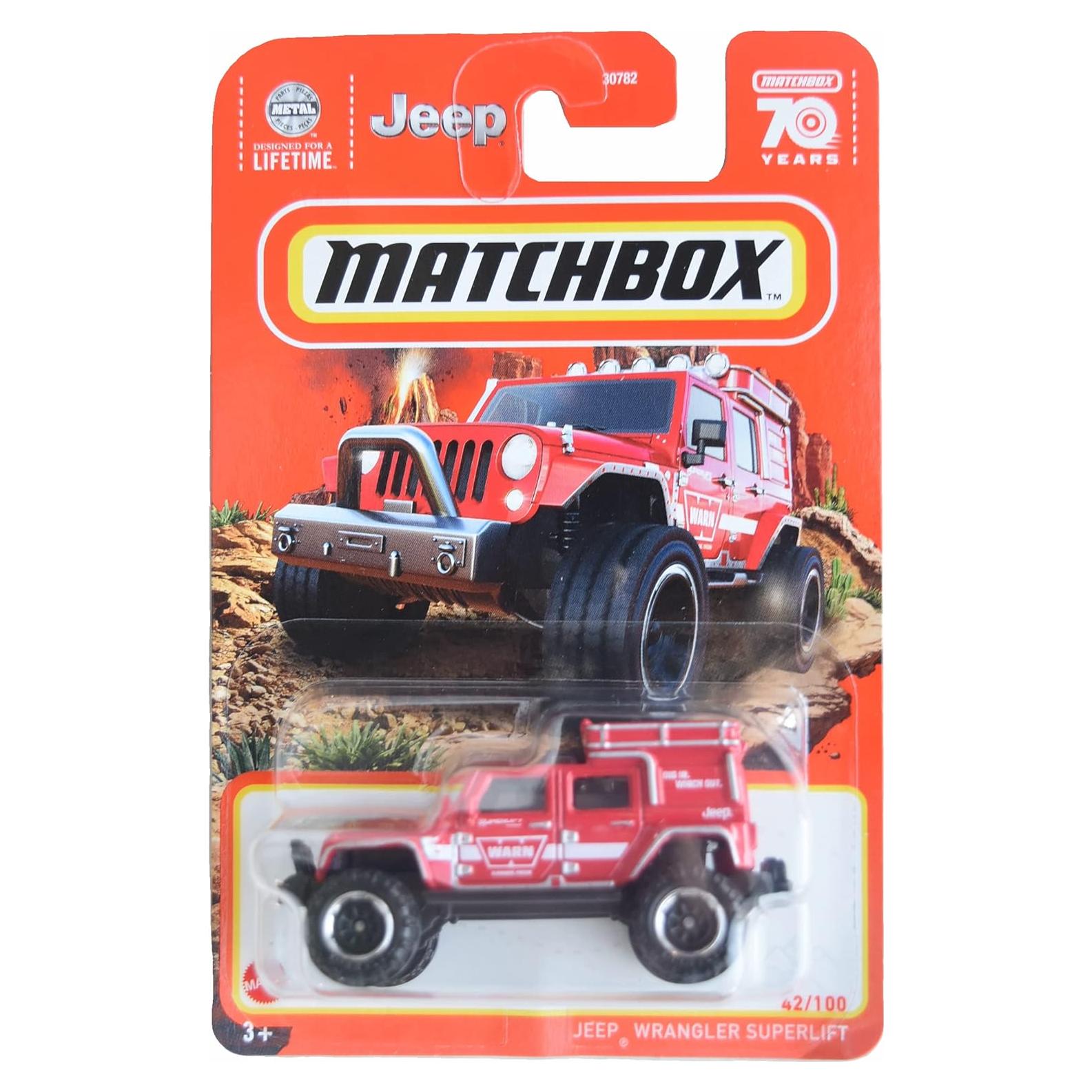 Matchbox Jeep Wrangler Superlift 1:62 Metal y Plástico