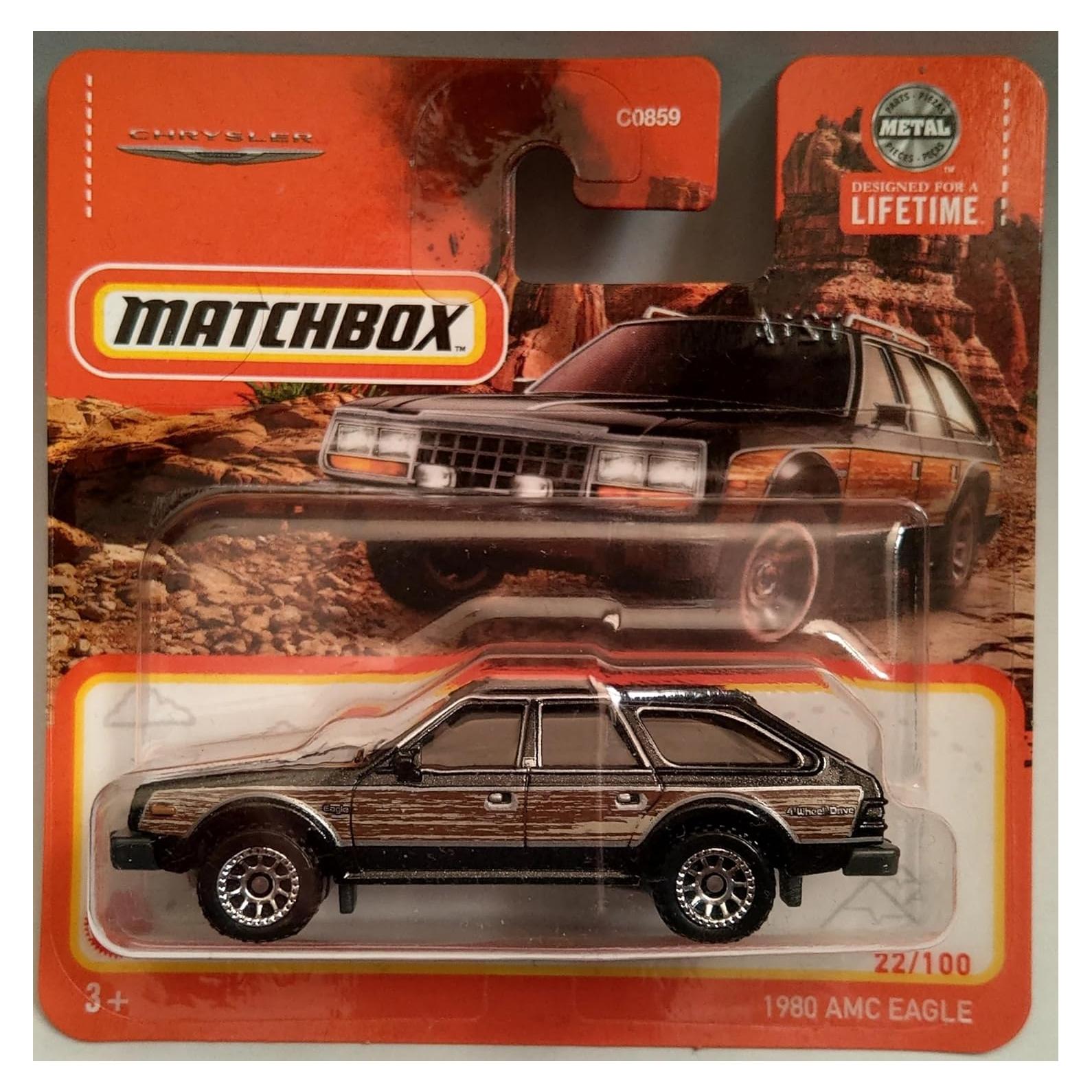 Auto de colección Matchbox 2024 AMC Eagle Negro Metalflake