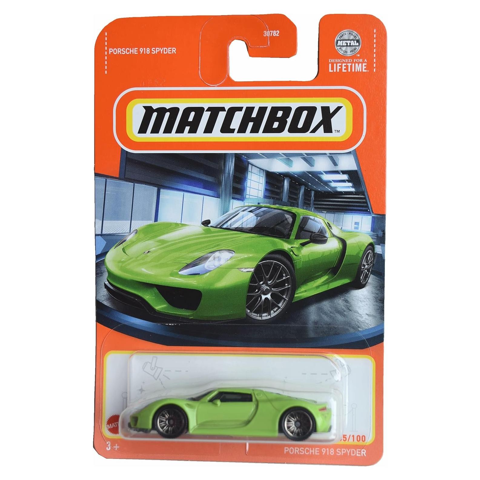 Matchbox Porsche 918 Spyder Verde 1:64 Die Cast Mattel