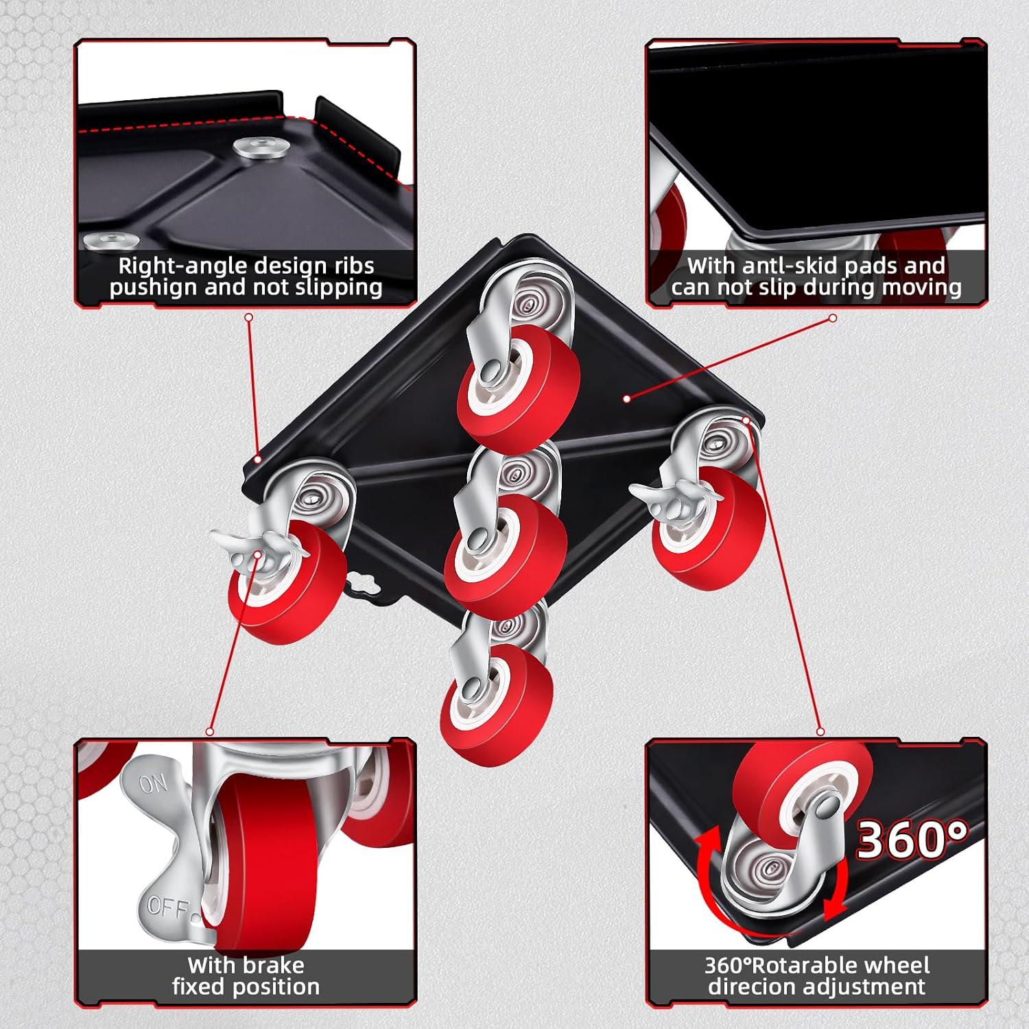 Carro de Mudanza BTEC con 5 Ruedas y Elevador de Muebles