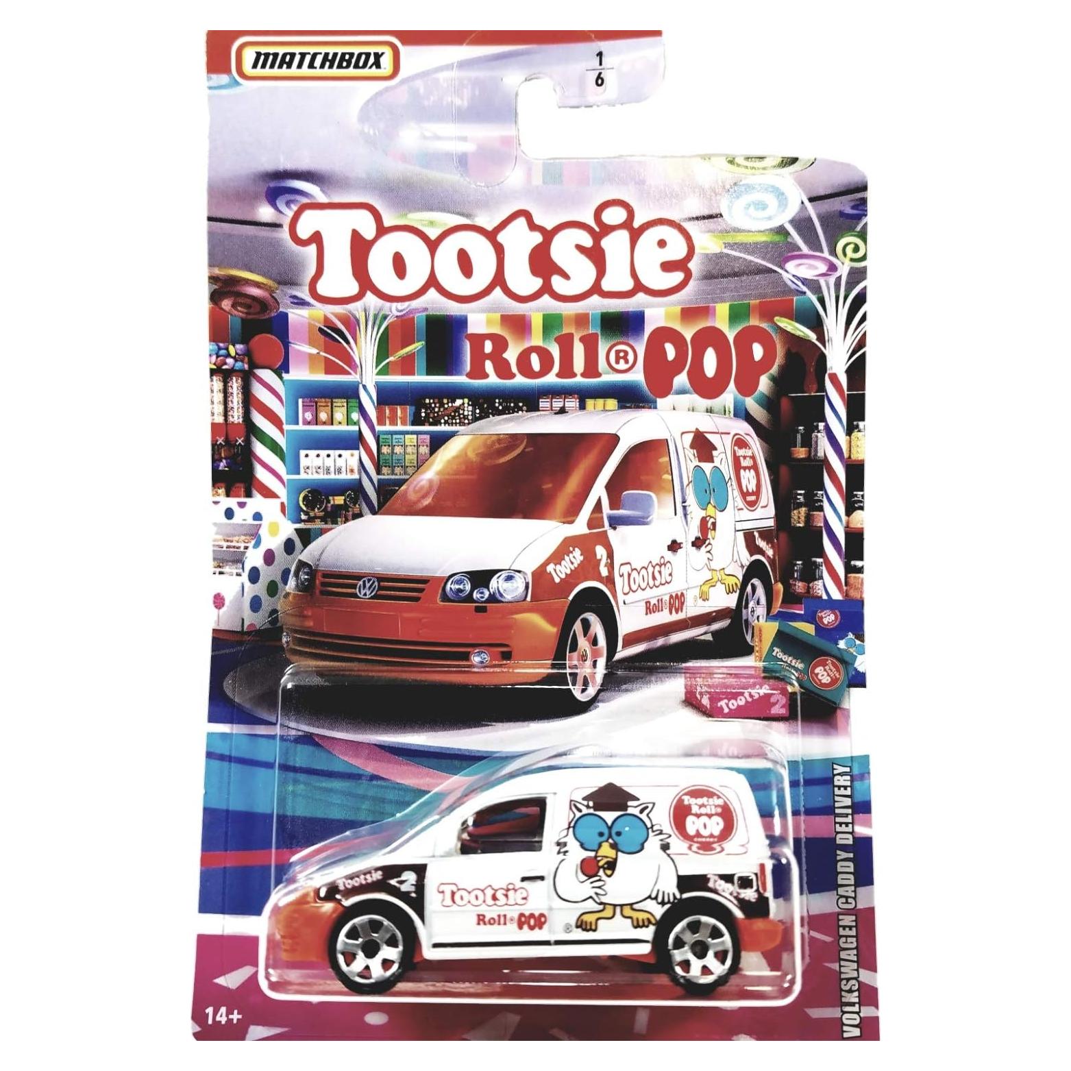 Furgoneta de entrega Volkswagen Tootsie Roll Pop Matchbox 1:64