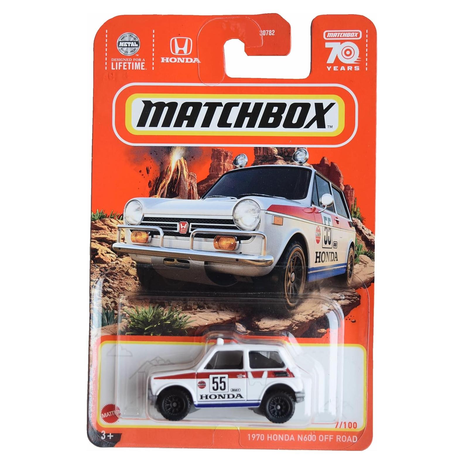 Matchbox 1970 Honda N600 Off Road Rojo 1:64 Diecast