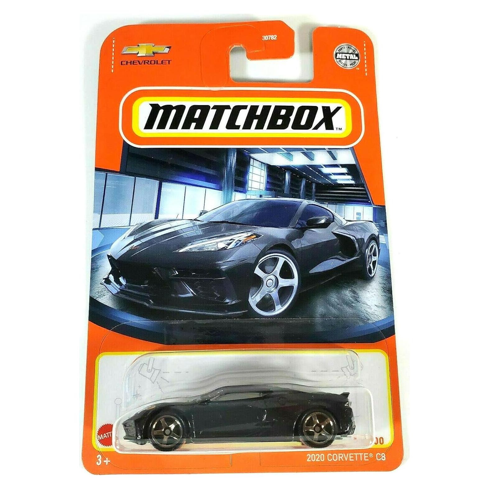 Coche Die Cast Matchbox Corvette C8 2020 Escala 1:64 Negro