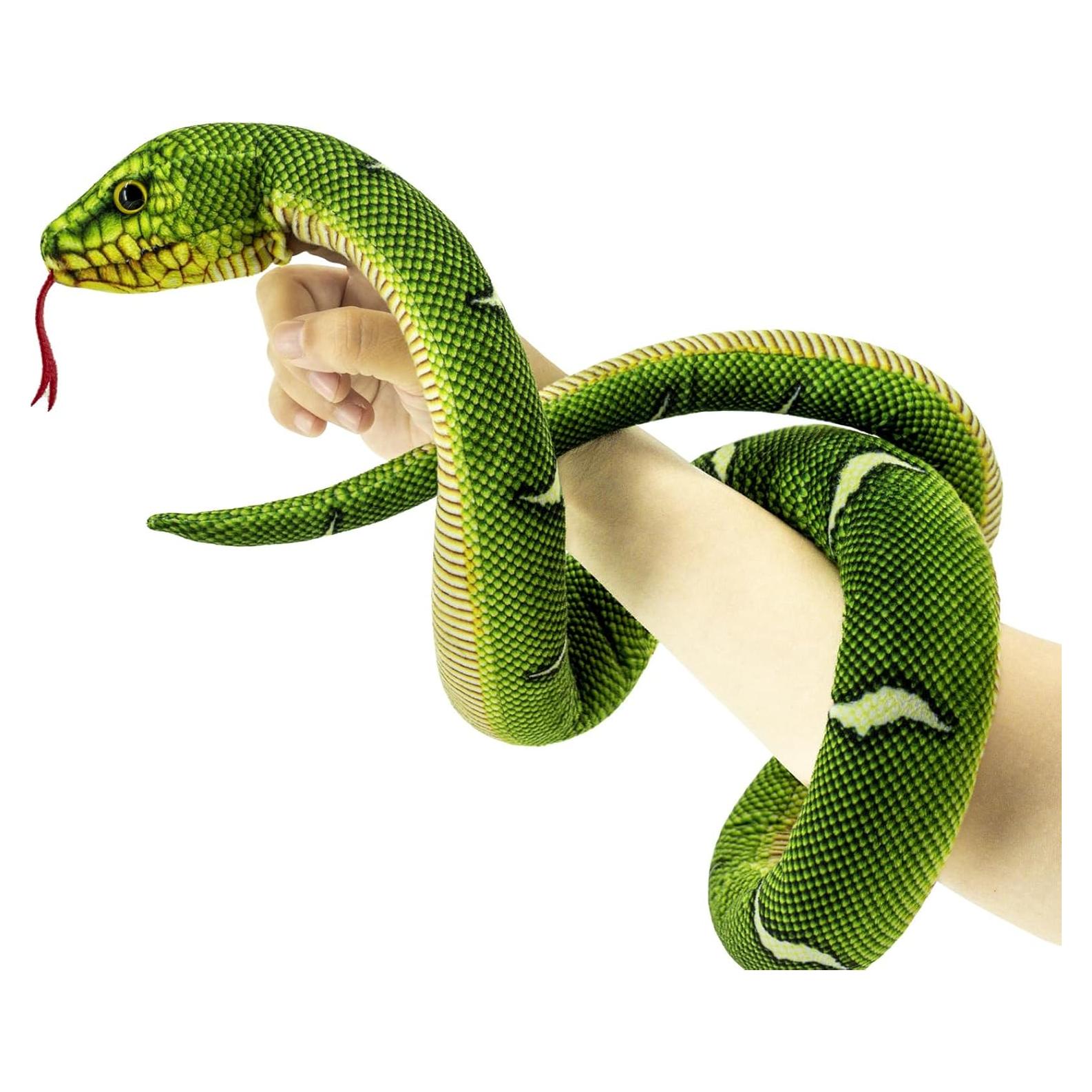 Juguete de Peluche Serpiente YOHAKI 134 cm Verde Suave