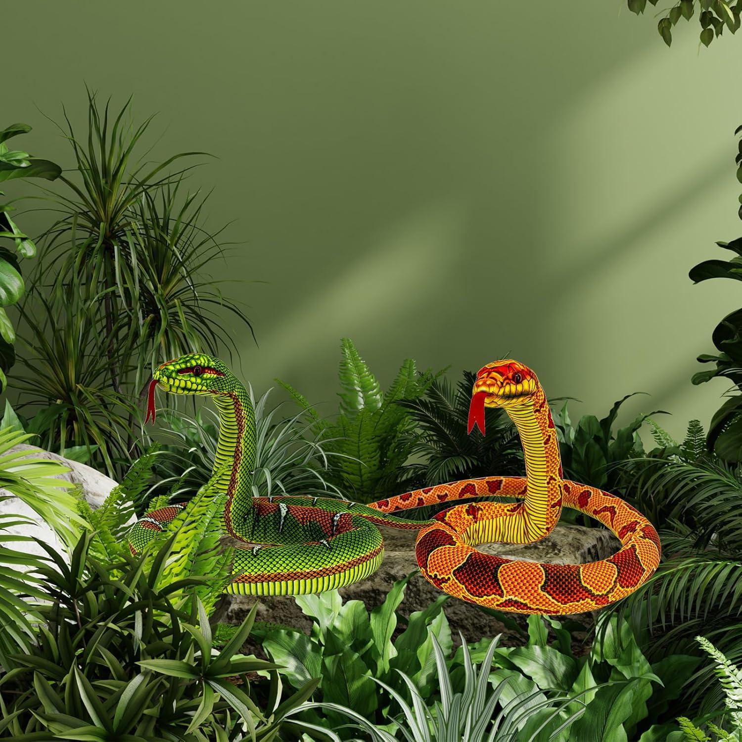 Juguete de Peluche Serpiente YOHAKI 155 cm Suave y Lavable