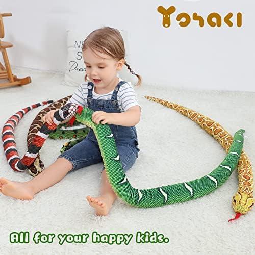 Juguete de Peluche Serpiente YOHAKI 155 cm Suave y Lavable