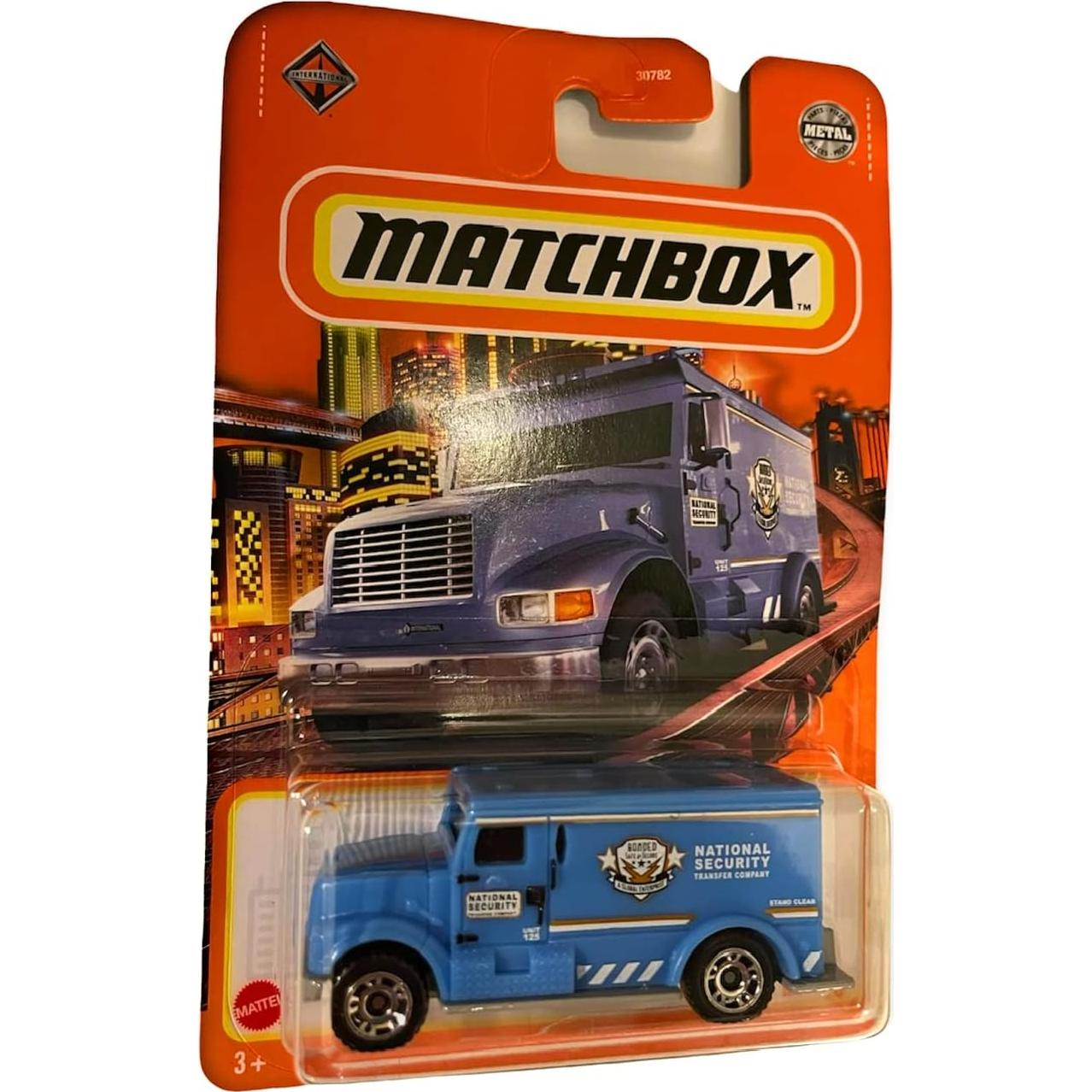Coche Diecast Blindado Internacional Azul 1:64 Mattel