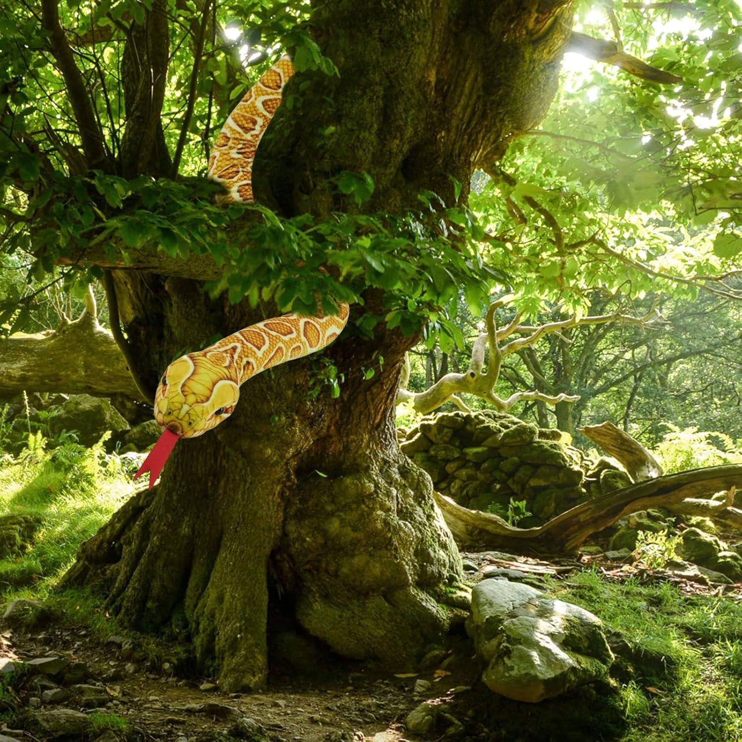 Juguete de Peluche Serpiente YOHAKI 150 cm Suave y Realista