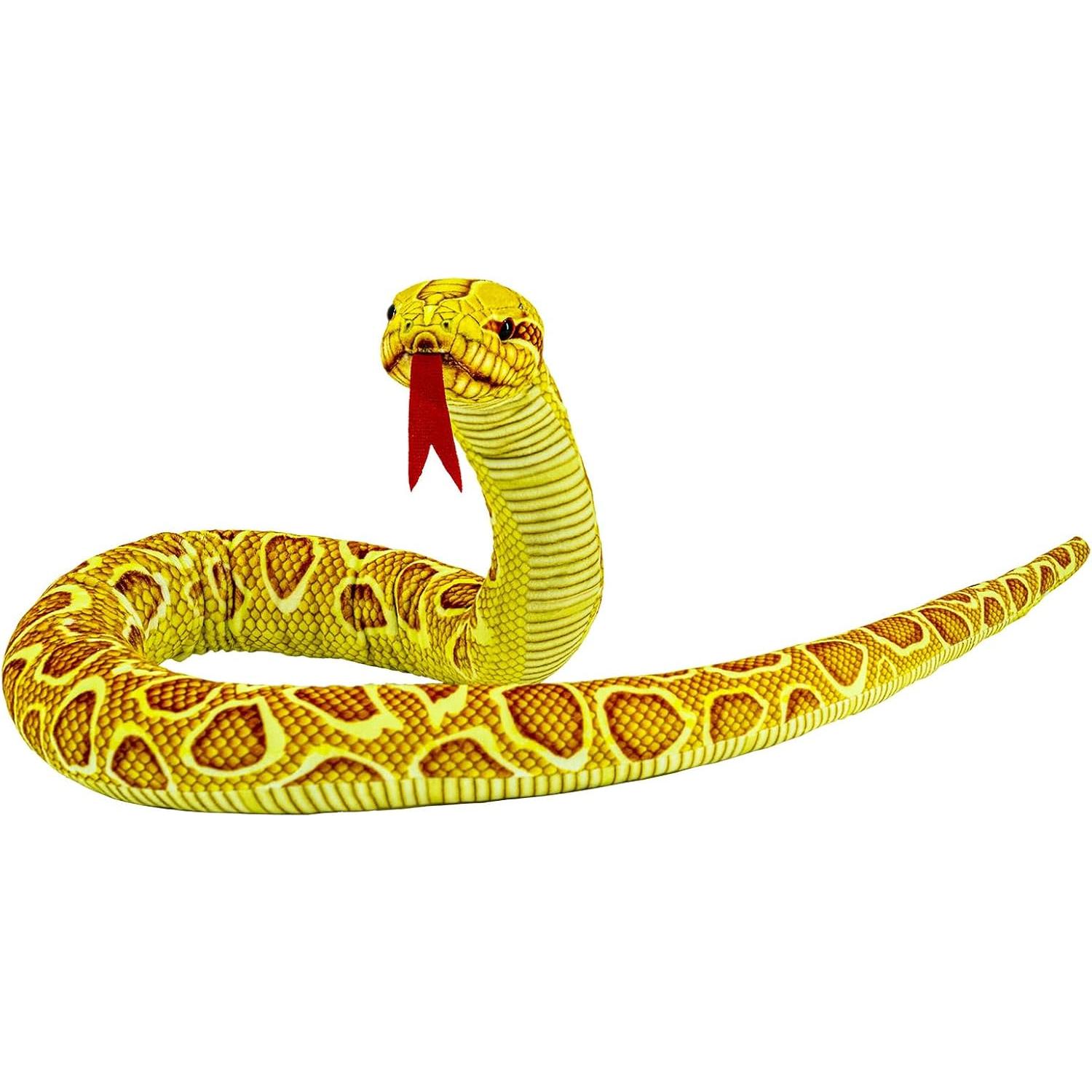 Juguete de Peluche Serpiente YOHAKI 150 cm Suave y Realista